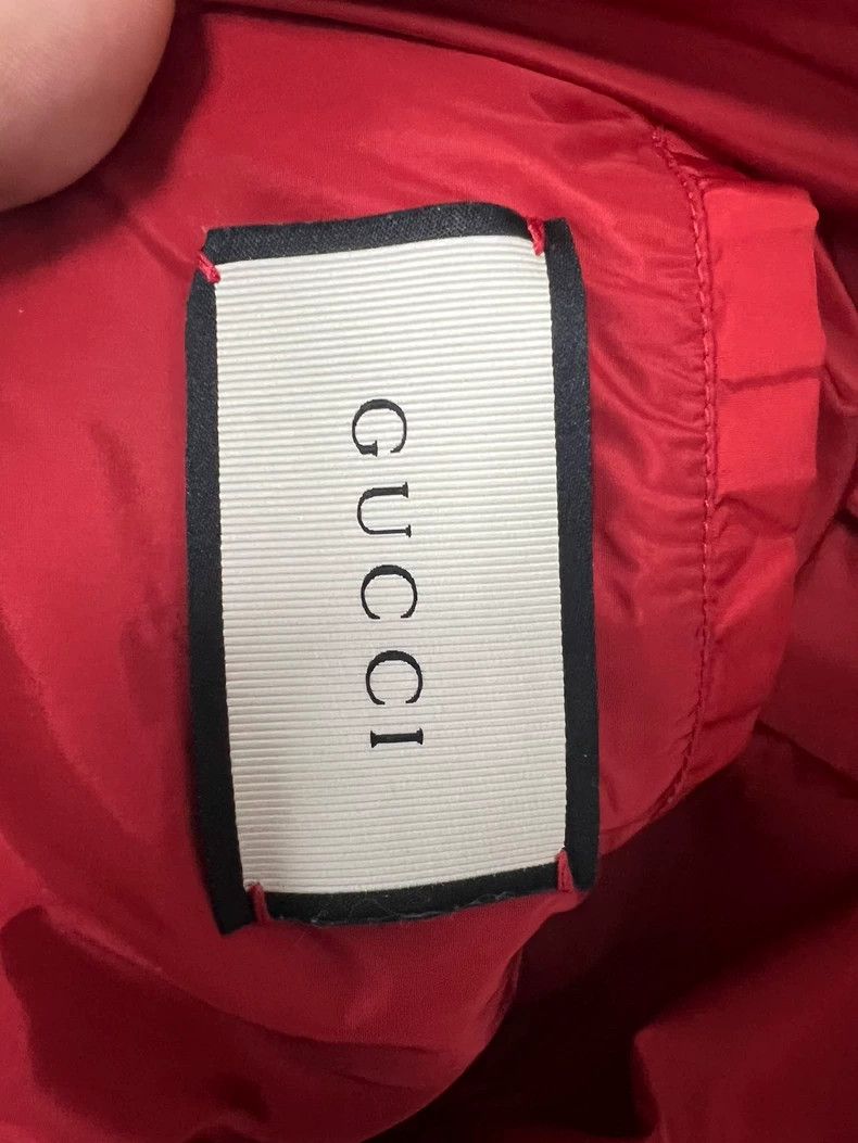 Gucci Gucci Full-printed red striped hooded windbreaker jacket 25 Size US S / EU 44-46 / 1 - 3 Thumbnail