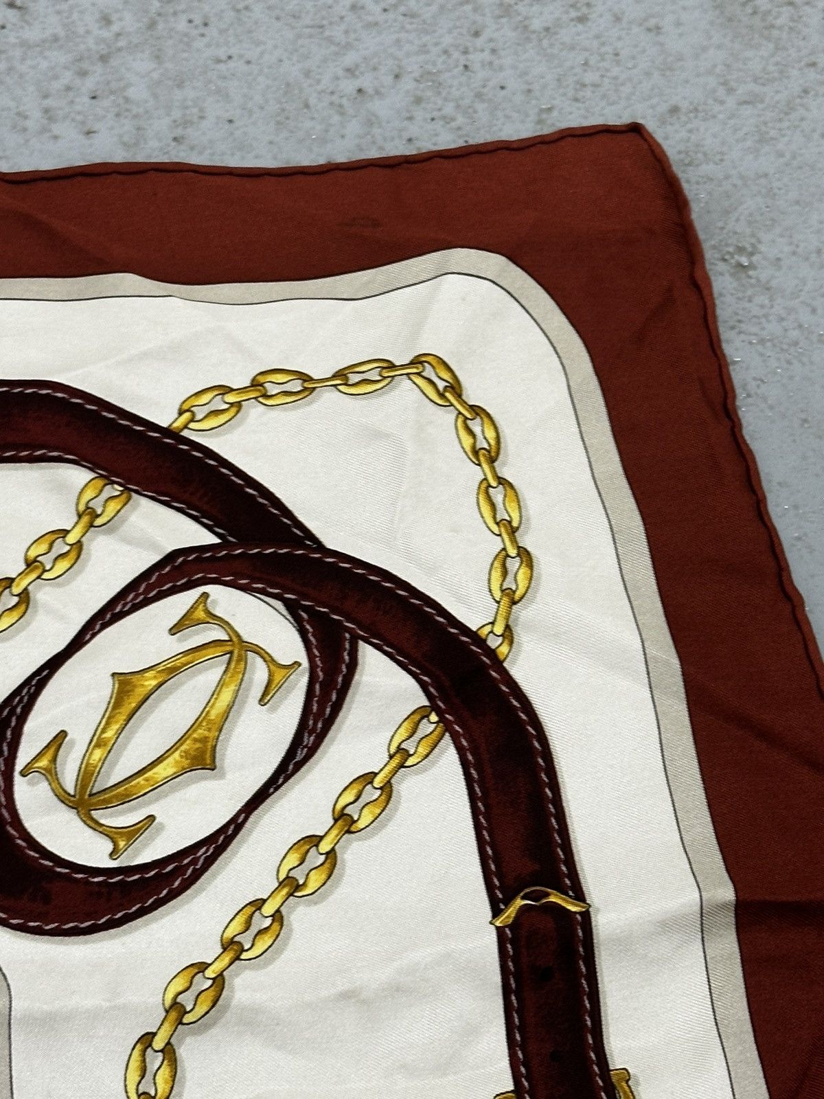 Cartier Must De Cartier Silk Scarf Size ONE SIZE - 10 Thumbnail