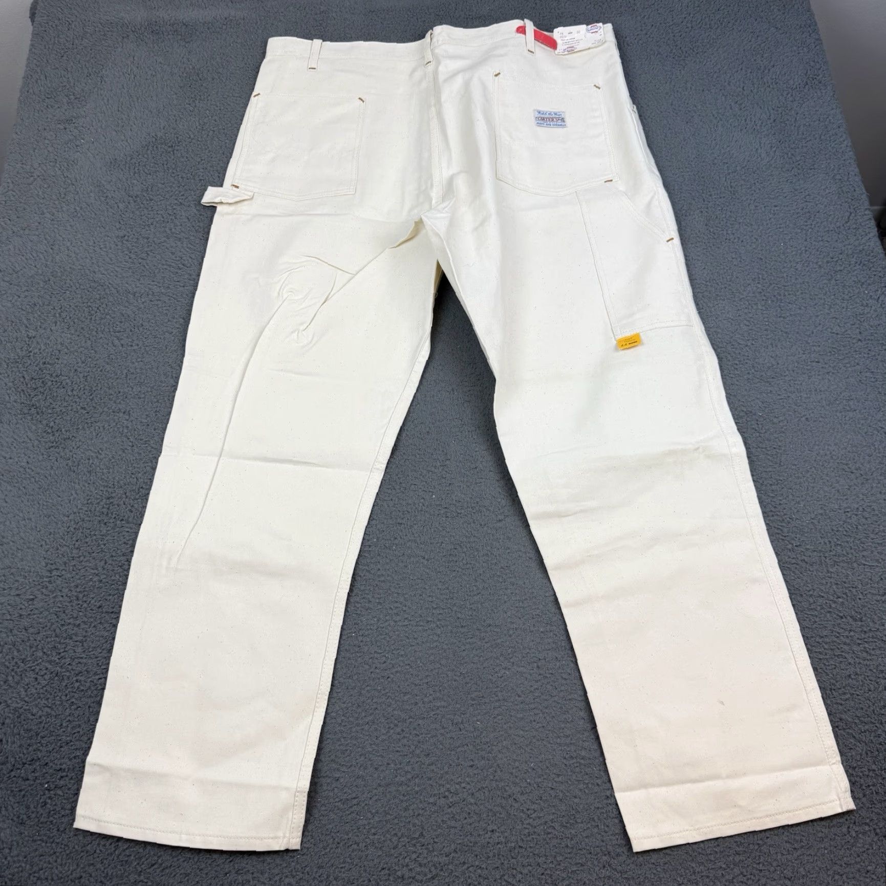 Vintage VINTAGE Carters Cargo Pants Mens 44x30 Beige Watch The Wear Deadstock Carpenter Work Pants Men's 44x30 Beige Carters Cargo Pants Mens Size US 44 / EU 60 - 3 Thumbnail