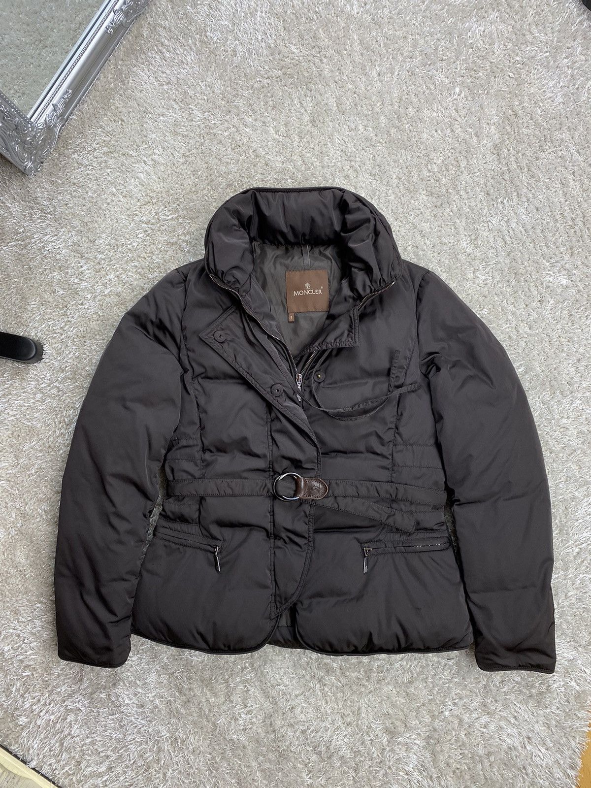 Image of Puffer Down Jacket Moncler Original Luxurycasual Item in Brown, Women's (Size Medium)