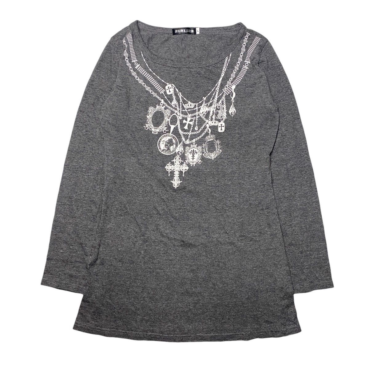 If Six Was Nine 2000's Rerizzo Cross Tribal Necklace Longsleeve Size US S / EU 44-46 / 1 - 1 Thumbnail
