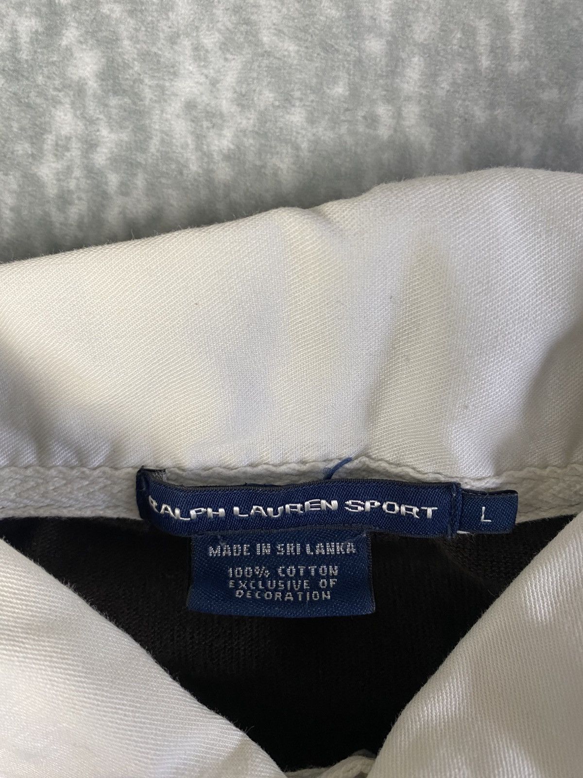 Ralph Lauren Sport Women's Ralph Lauren Sport Rugby Shirt with White Collar Size L / US 10 / IT 46 - 3 Thumbnail