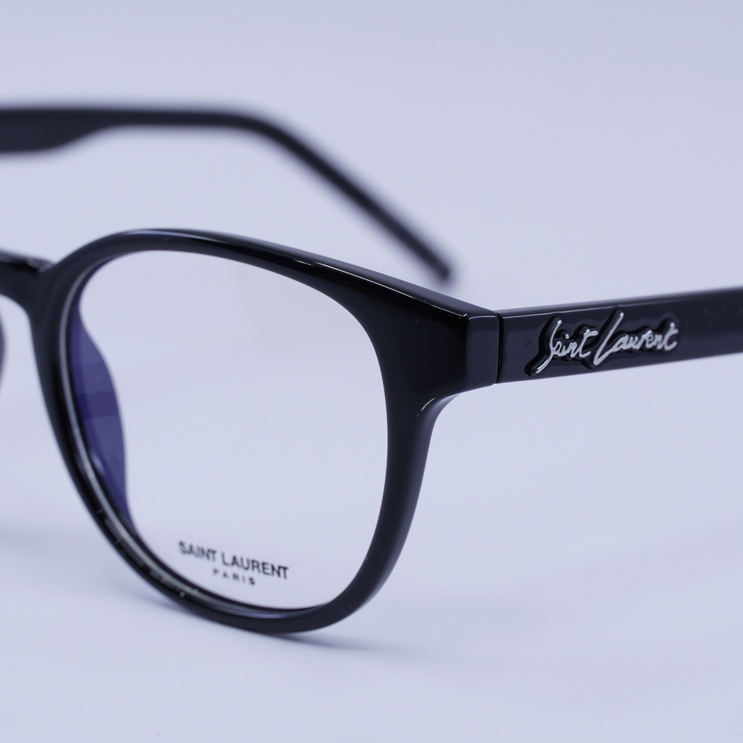 Saint Laurent Paris Saint Laurent SL399 001 Eyeglasses Black 53mm Square Frame Size ONE SIZE - 2 Thumbnail