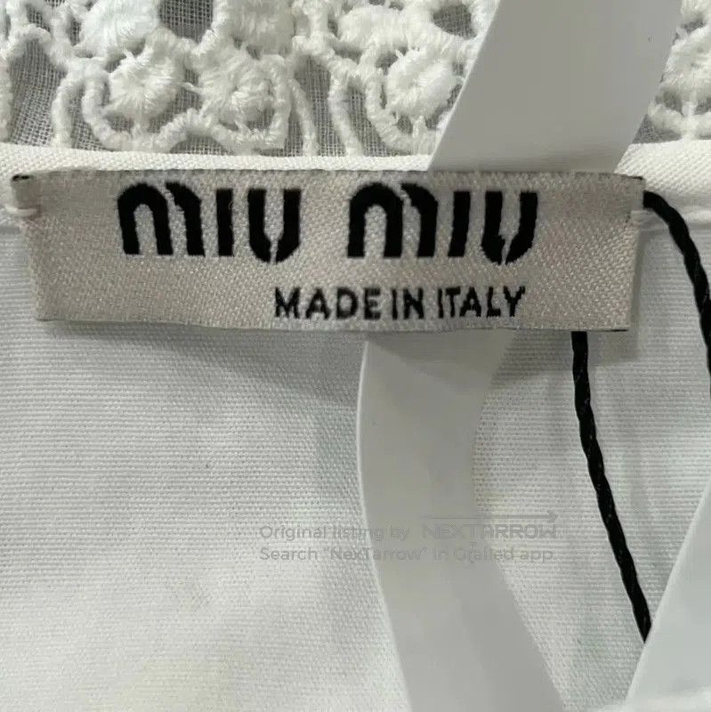 Miu Miu Miu Miu White Cotton Long Sleeve Shirt . Size S / US 4 / IT 40 - 4 Thumbnail
