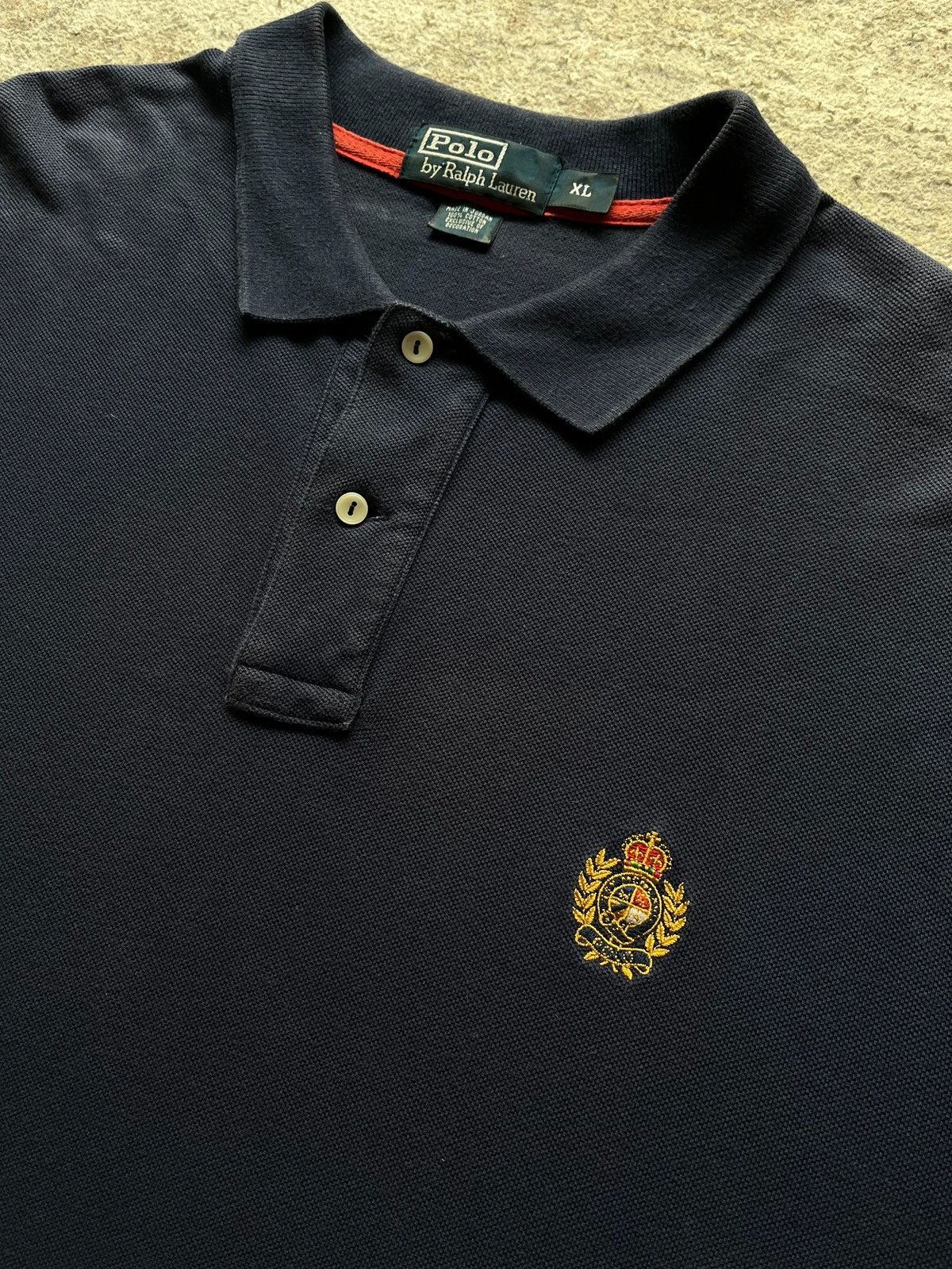 Ralph Lauren Polo Ralph Lauren Sz XL Crest Polo Shirt Navy Size US XL / EU 56 / 4 - 2 Thumbnail