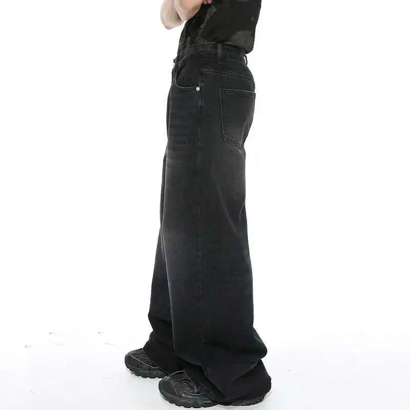 Japanese Brand Baggy Dark Blue Wide Leg Baggy Denim Jeans Size US 30 / EU 46 - 2 Thumbnail
