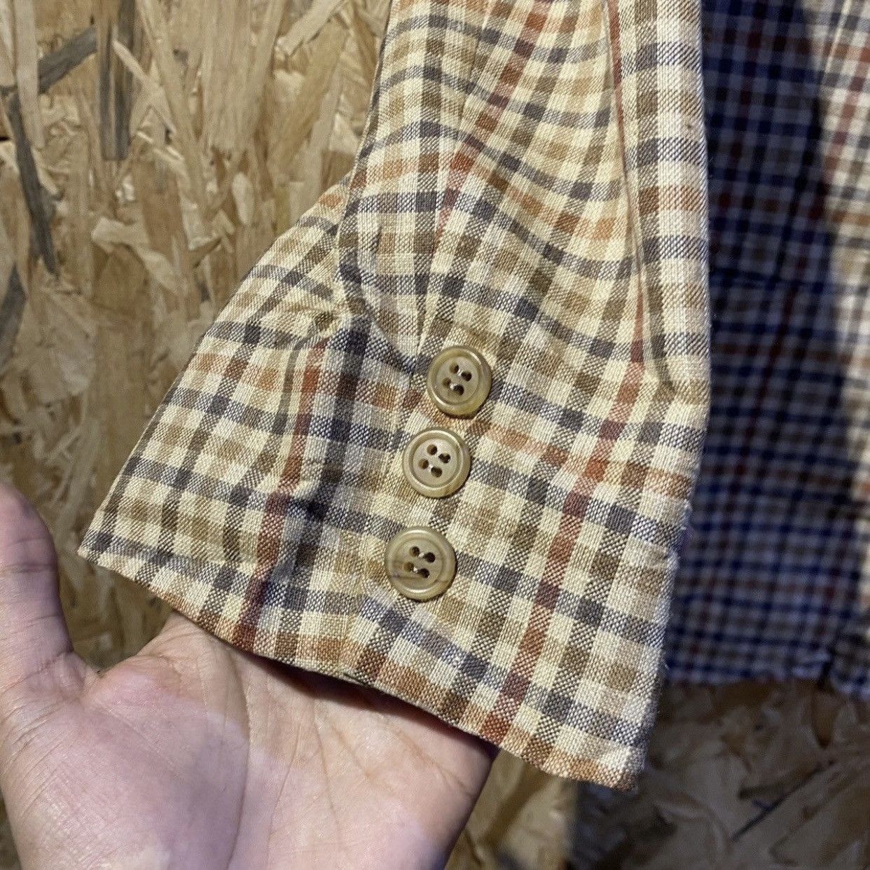 Burberry VTG Burberrys Plaid Check Suit Blazer Jacket M Old Money Size M / US 6-8 / IT 42-44 - 6 Thumbnail