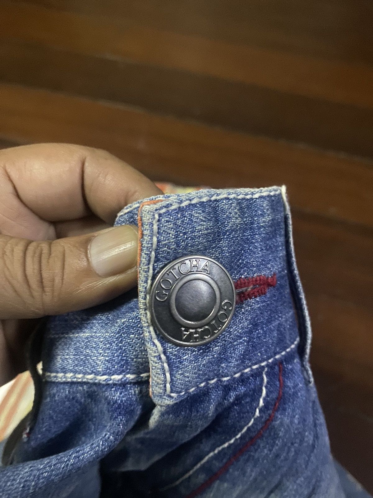 Gotcha × Japanese Brand × Vintage Vintage Gotcha Suf Back Embroidered Denim Jeans Size US 34 / EU 50 - 18 Thumbnail