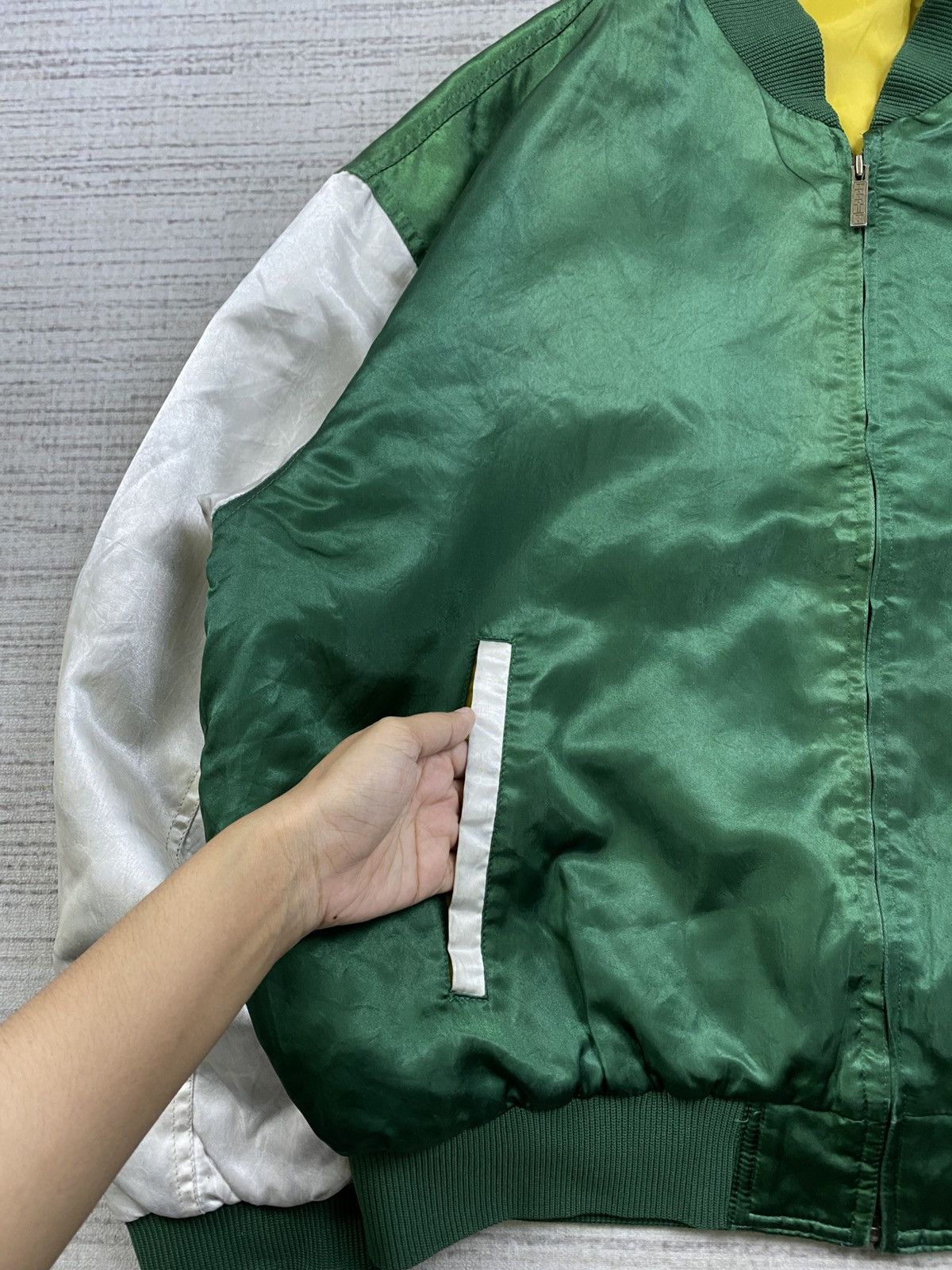 Japanese Brand × Vintage Vintage SSTC Real Athletic Fullzip Bombers Jacket Size US L / EU 52-54 / 3 - 6 Thumbnail