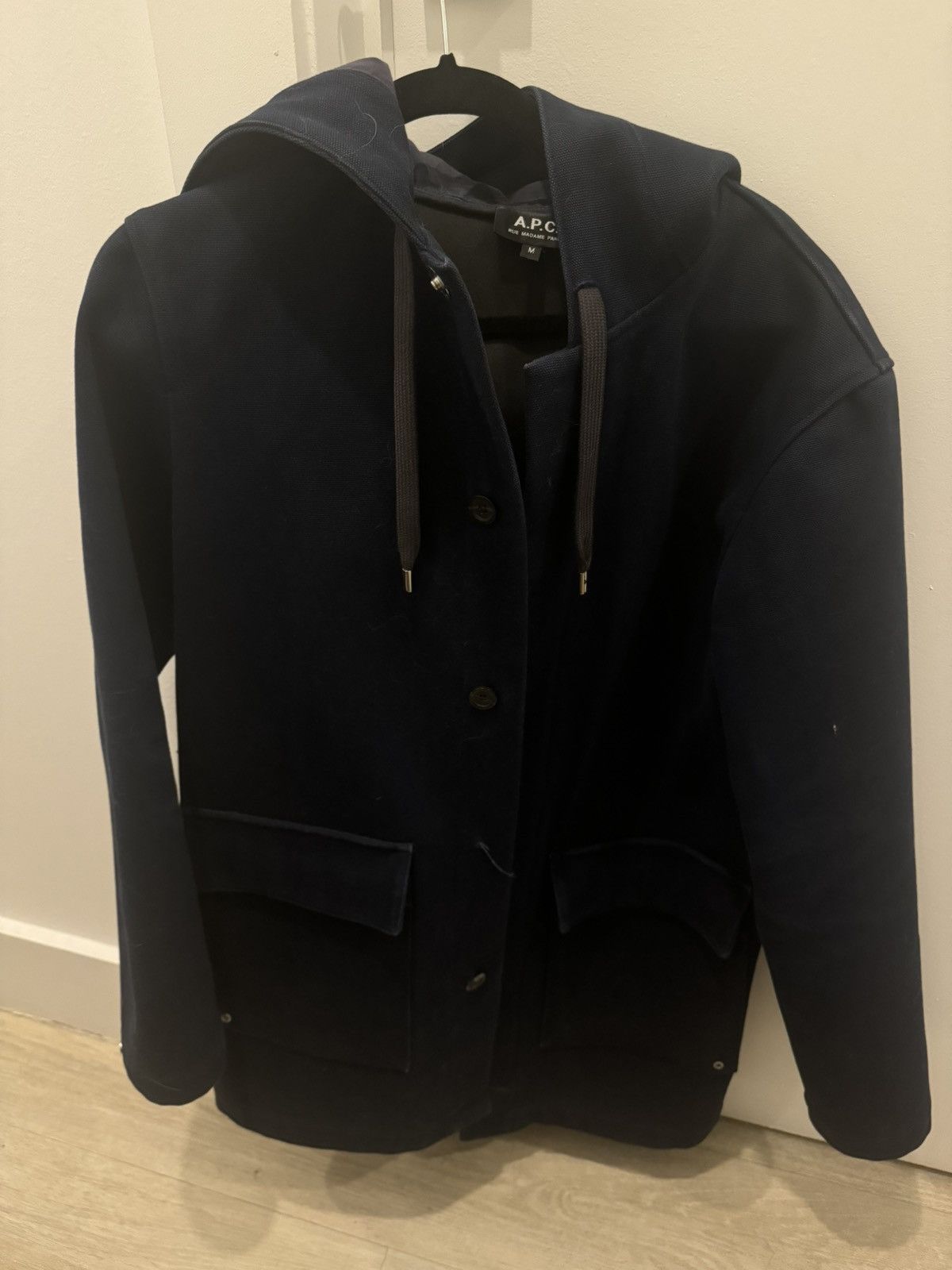 A.P.C. APC Twill Navy Parka Size US M / EU 48-50 / 2 - 5 Thumbnail