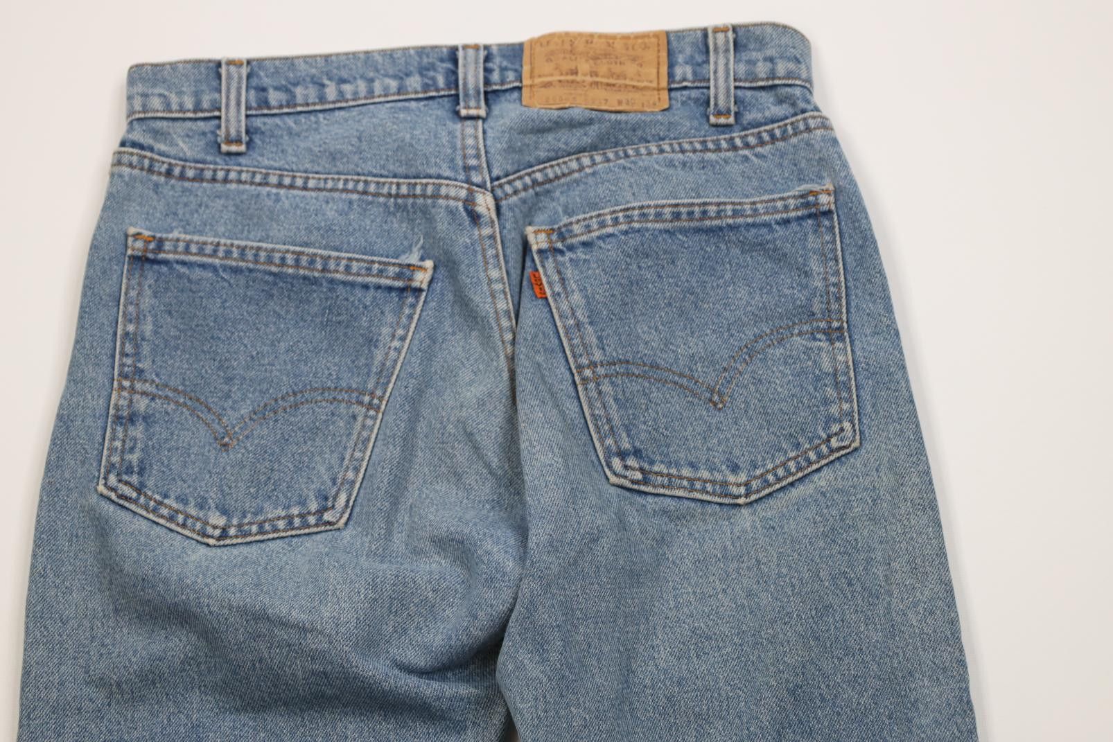Levi's Vintage 80s Levis 505 Orange Tab Regular Straight Leg Jeans Size US 30 / EU 46 - 11 Thumbnail