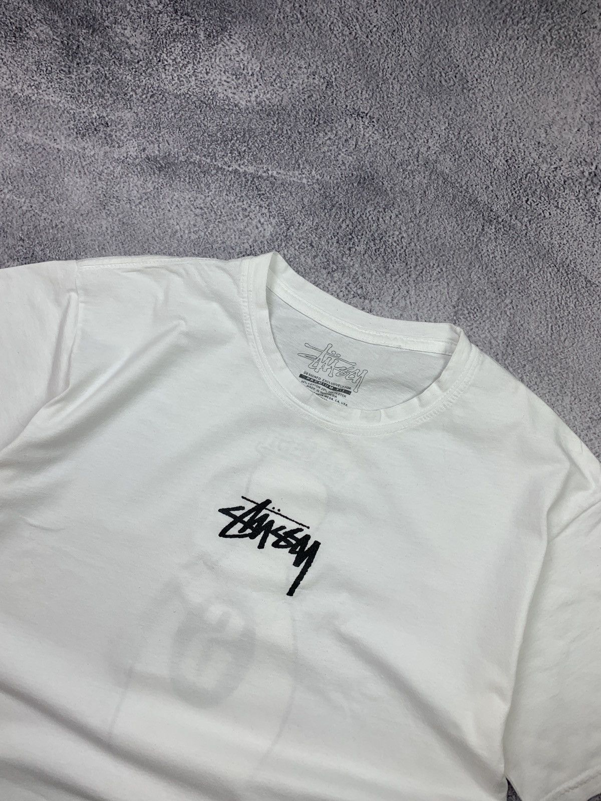 Other Stussy XL White Graphic tshirt Bowling Crown Logo Streetwear Size US XL / EU 56 / 4 - 4 Thumbnail