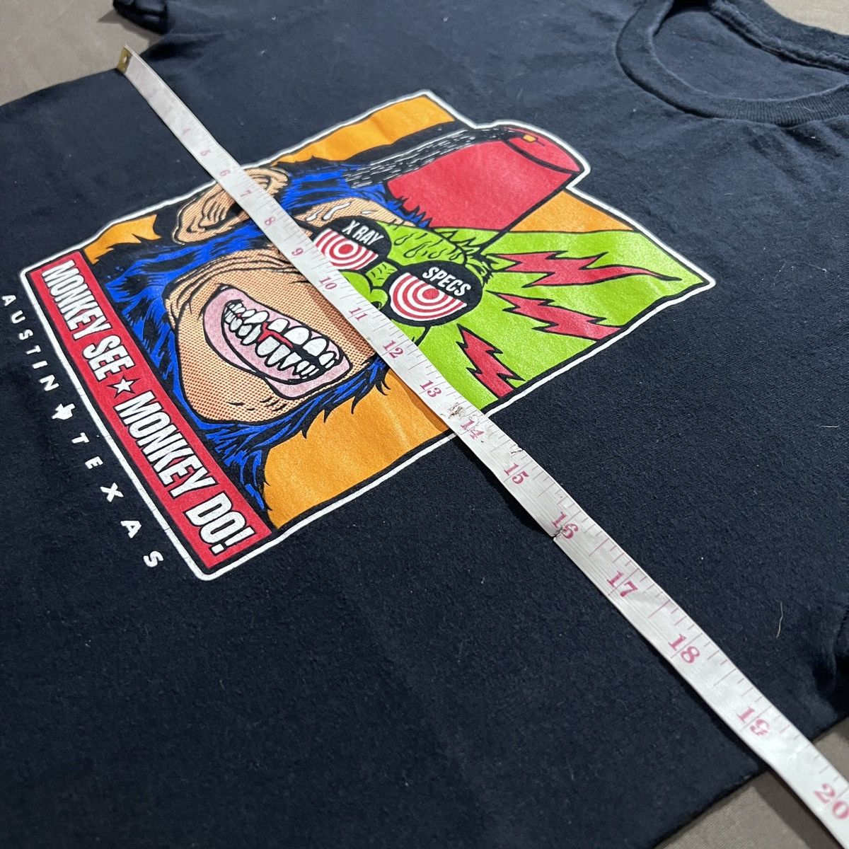 Vintage Y2K Monkey See Monkey Do graphic streetwear X-Ray Specs Tee Size US M / EU 48-50 / 2 - 5 Thumbnail