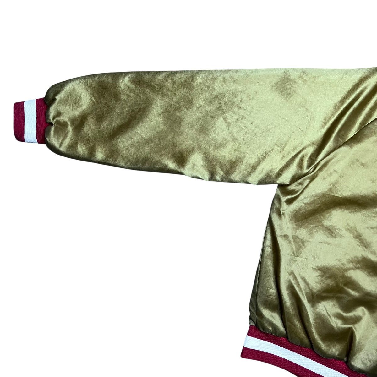 NFL San Francisco 49ers Chalk Line Plain Back Satin Jacket