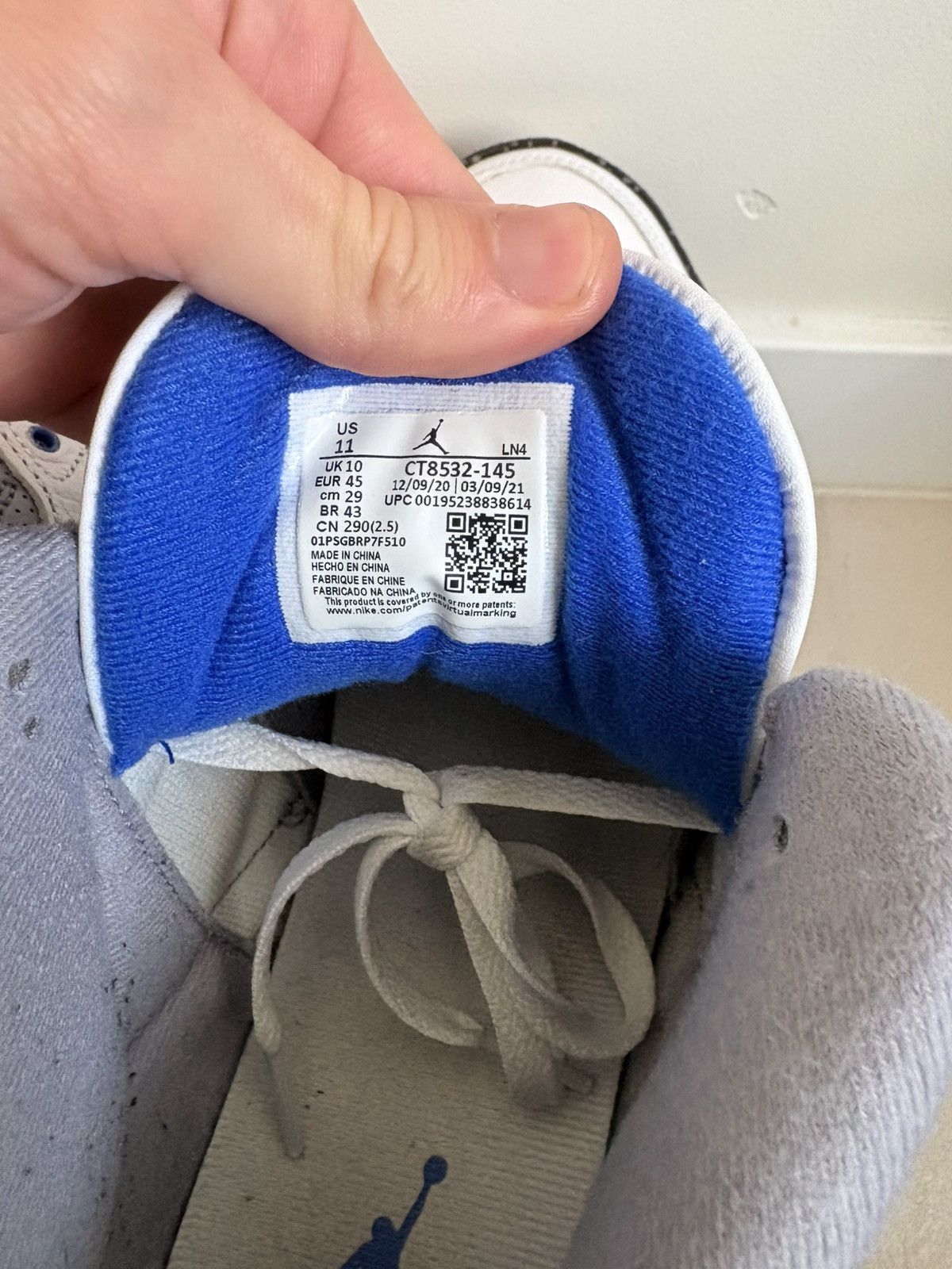 Nike Nike Jordan 3 Retro Racer Blue Size US 11 / EU 44 - 7 Thumbnail