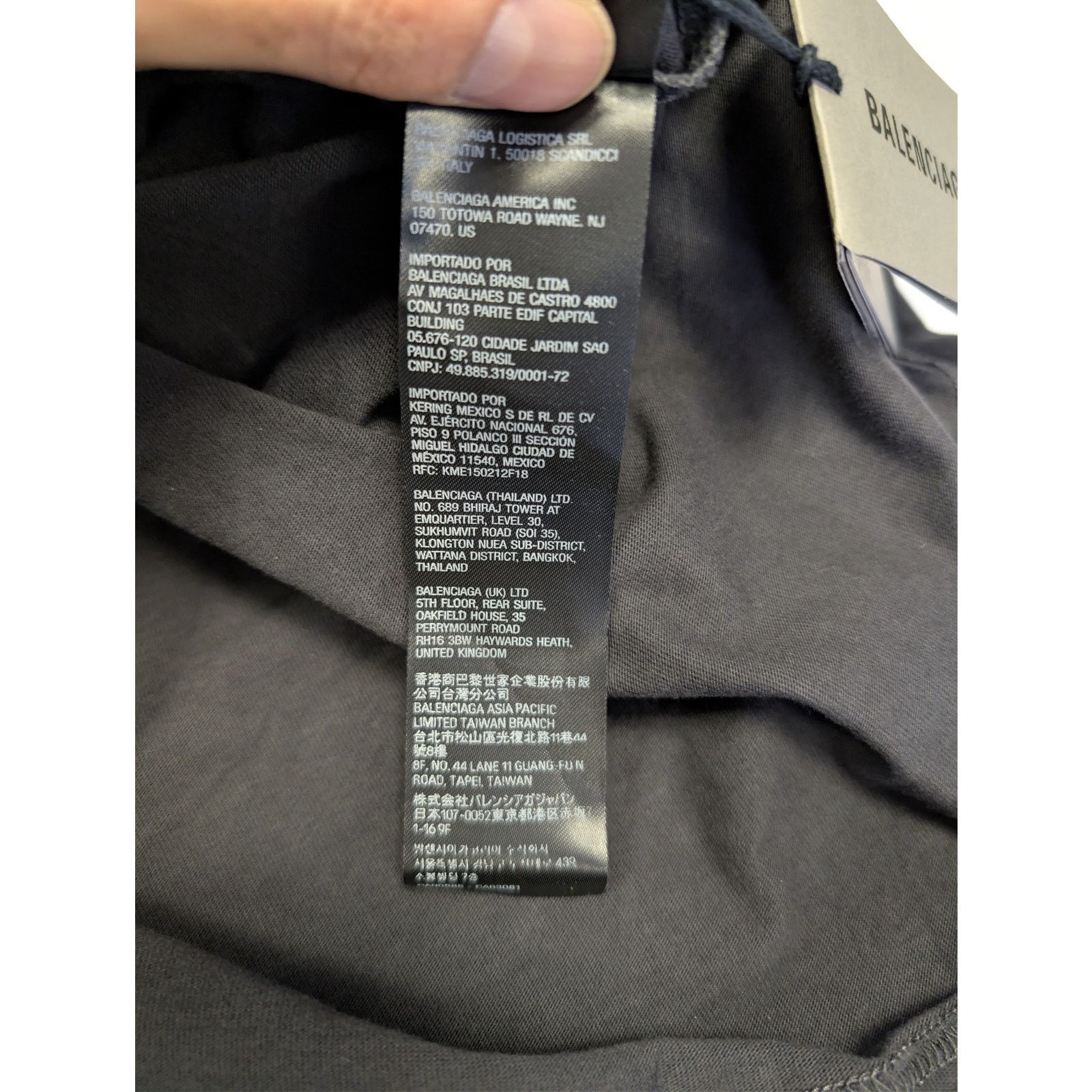 Balenciaga o1rshd1 Men's Loop Sports Icon T-Shirt in Black Size US XL / EU 56 / 4 - 20 Thumbnail