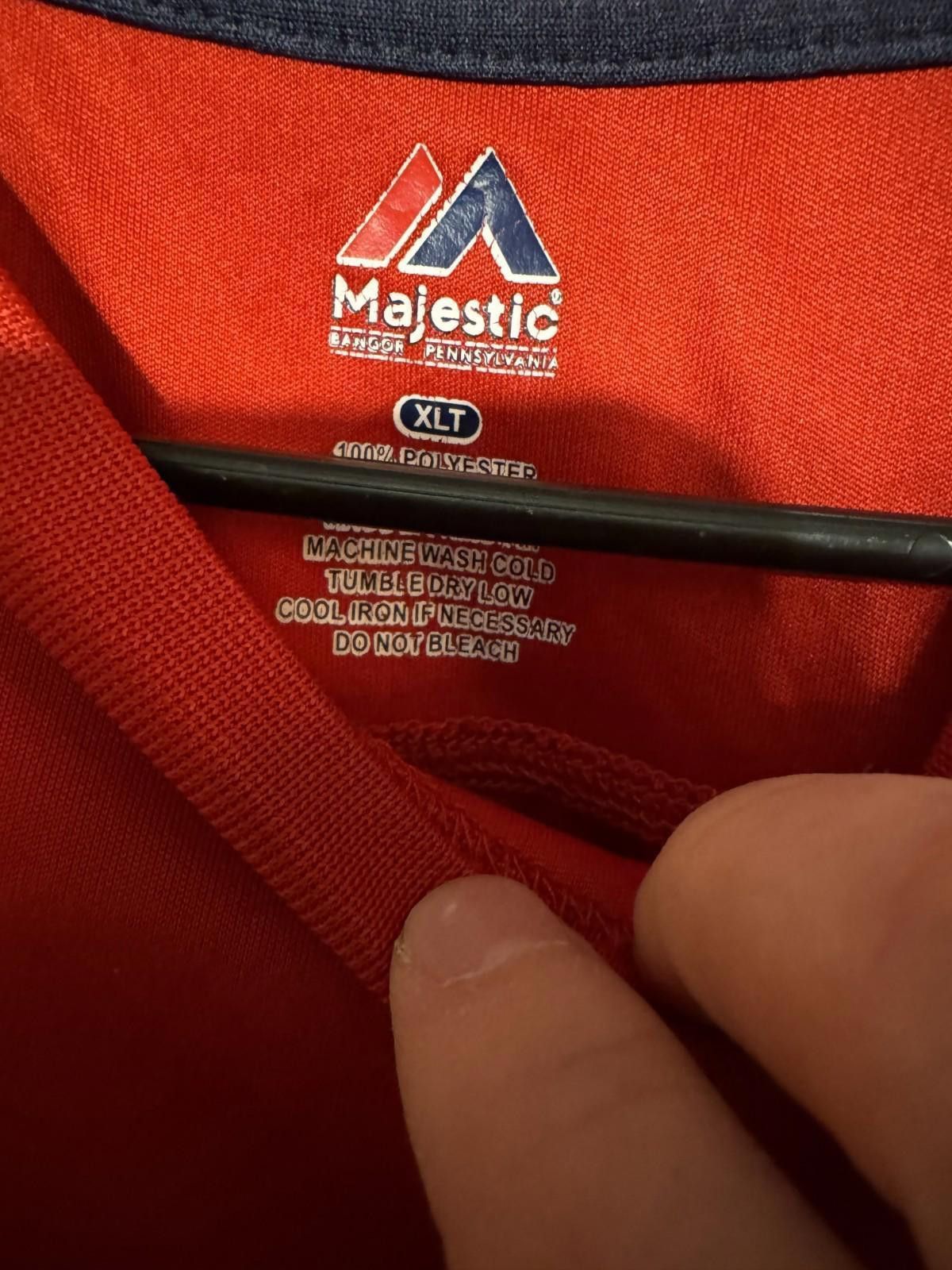 Majestic New England Patriots Majestic T-Shirt Men XLT Red Tee NFL Size ONE SIZE - 4 Thumbnail