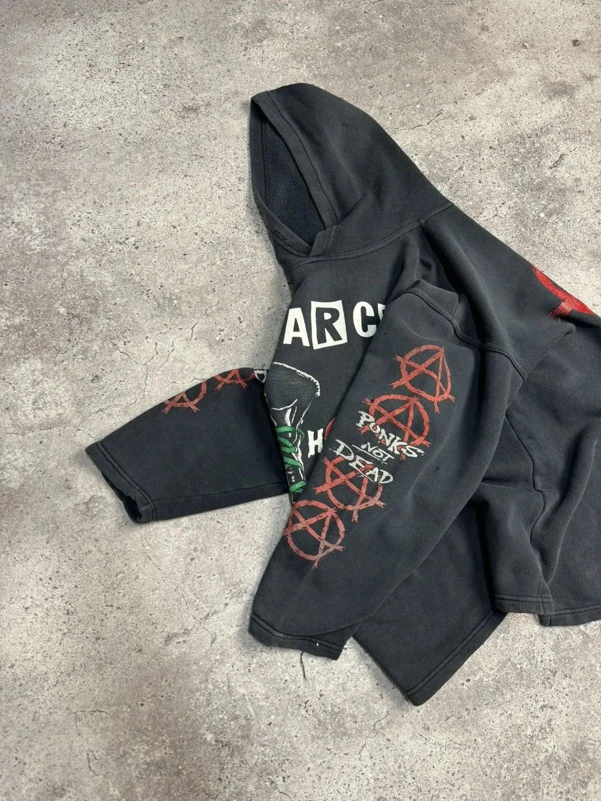 Band Tees × Ghost Supply Very rare Anarchy Punks not Dead merch vintage faded hoodie Size US L / EU 52-54 / 3 - 10 Thumbnail