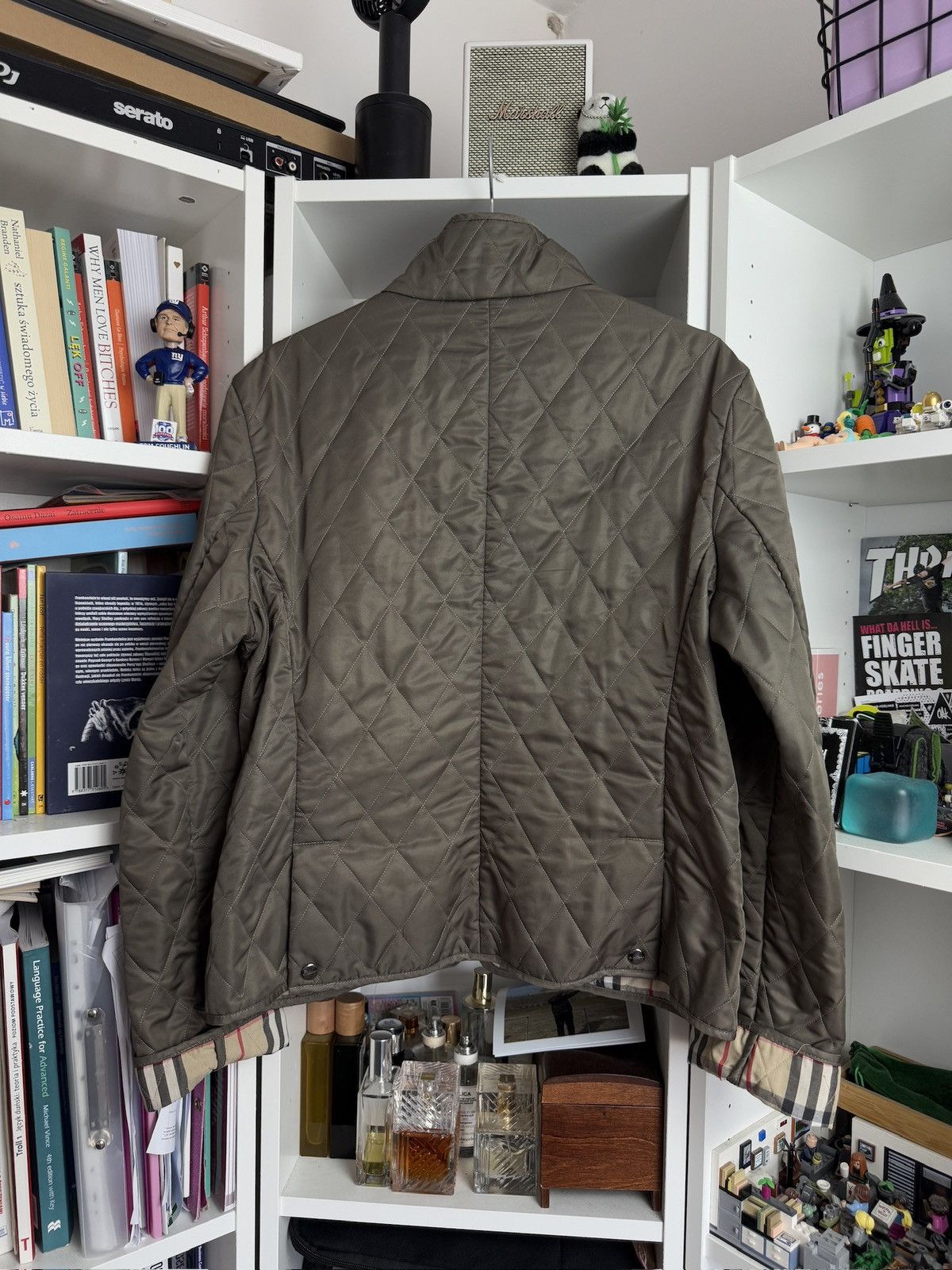 Burberry × Designer VIntage y2k Burberry nova check quilted biker jacket M luxury Size M / US 6-8 / IT 42-44 - 3 Thumbnail