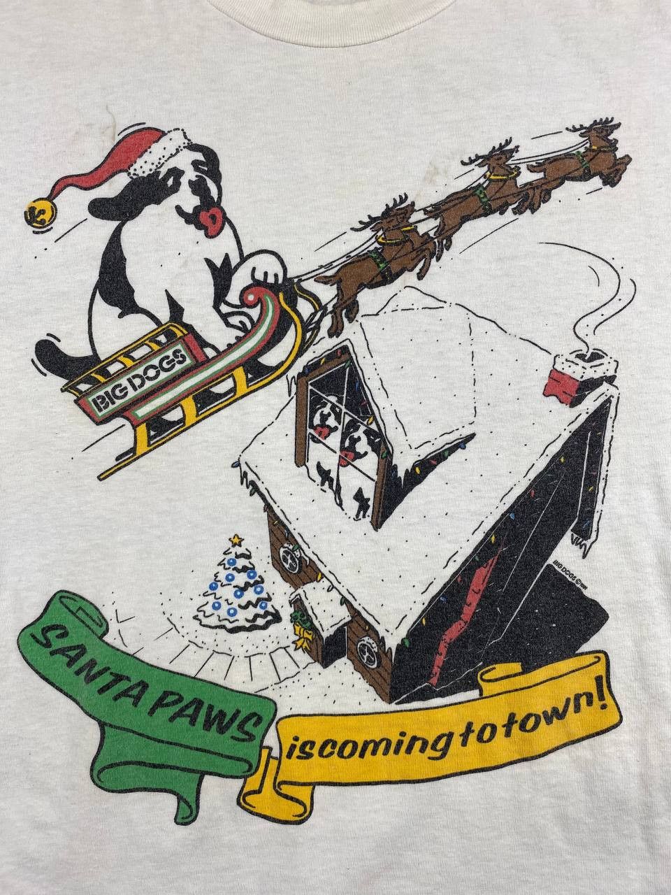Big Dogs vintage big dogs santa pawn tee nice design Size US XL / EU 56 / 4 - 2 Thumbnail