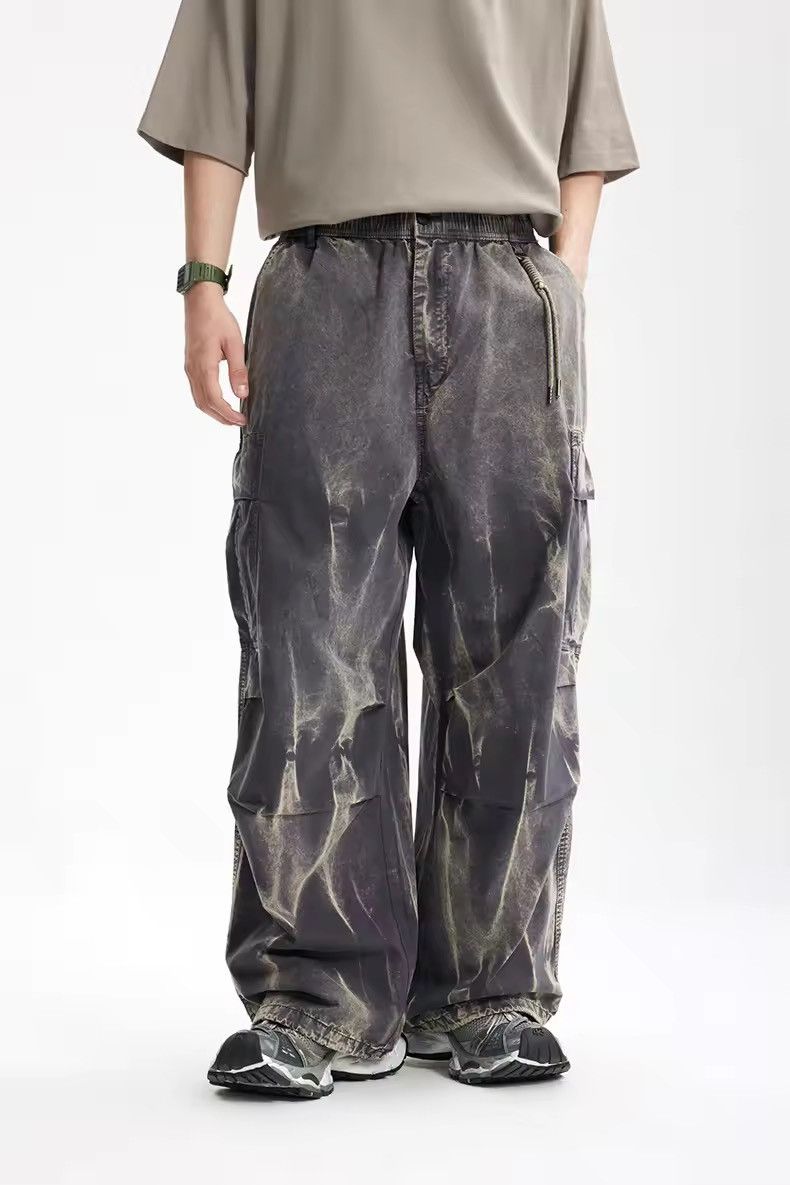 Japanese Brand × Jean Dirty Washed Cotton Cargo Loose Fit Pants Size US 30 / EU 46 - 2 Thumbnail