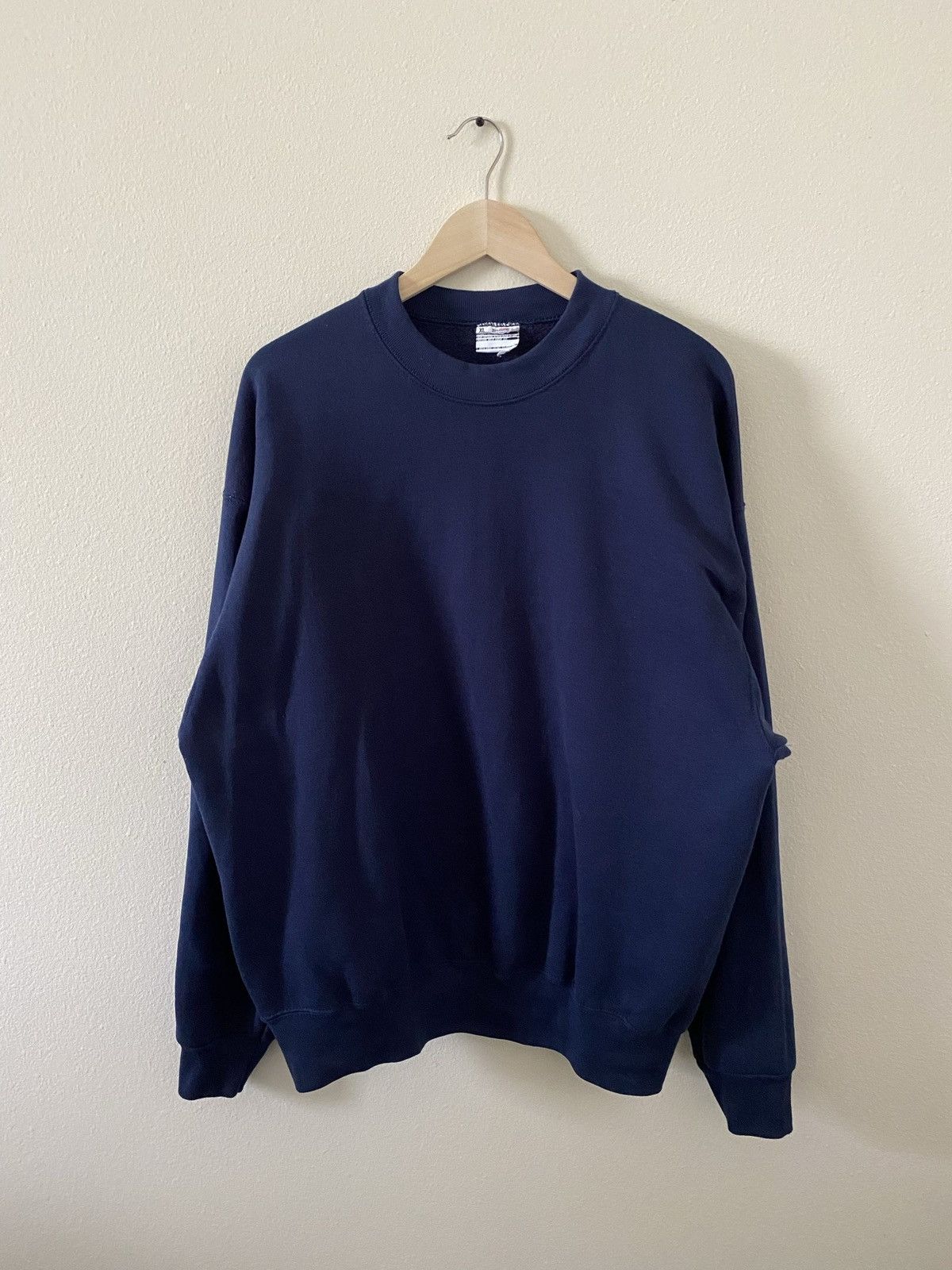 Vintage Vintage Navy Sweatshirt Size US XL / EU 56 / 4 - 1 Thumbnail