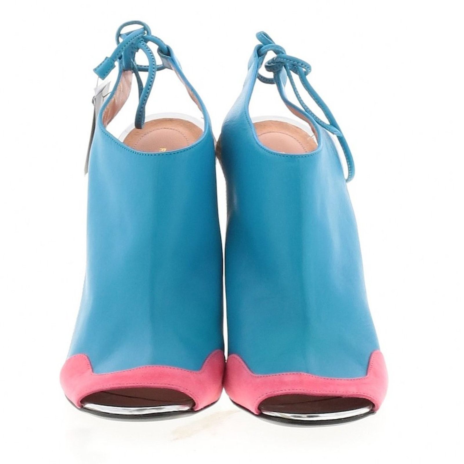 Roland Mouret Roland Mouret Bright Blue Peep Toe Heels Size 40 EU Size US 9 / IT 39 - 1 Thumbnail