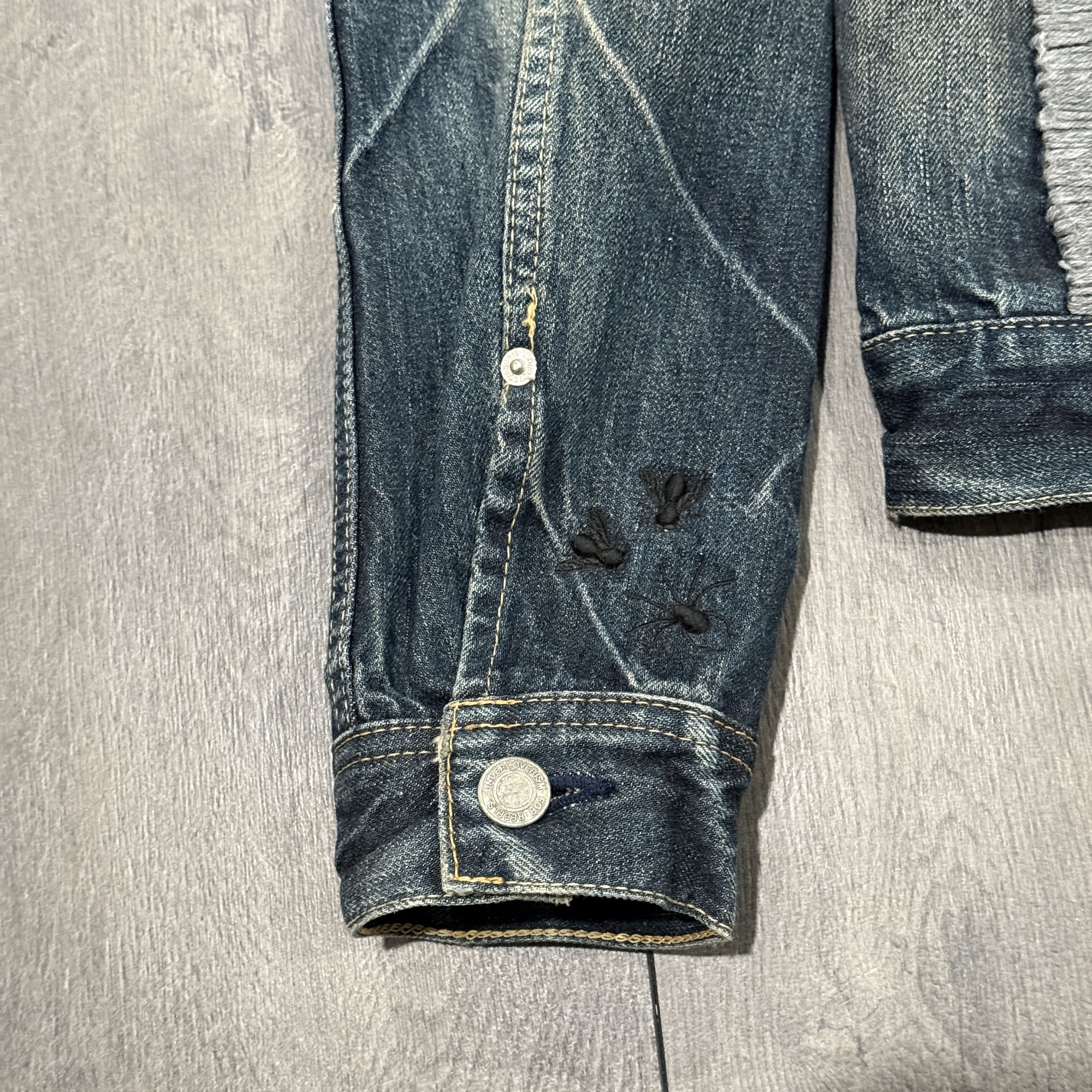 Jun Takahashi × Undercover Undercover AW06 Bug denim Jacket “GURUGURU” Size US L / EU 52-54 / 3 - 4 Thumbnail