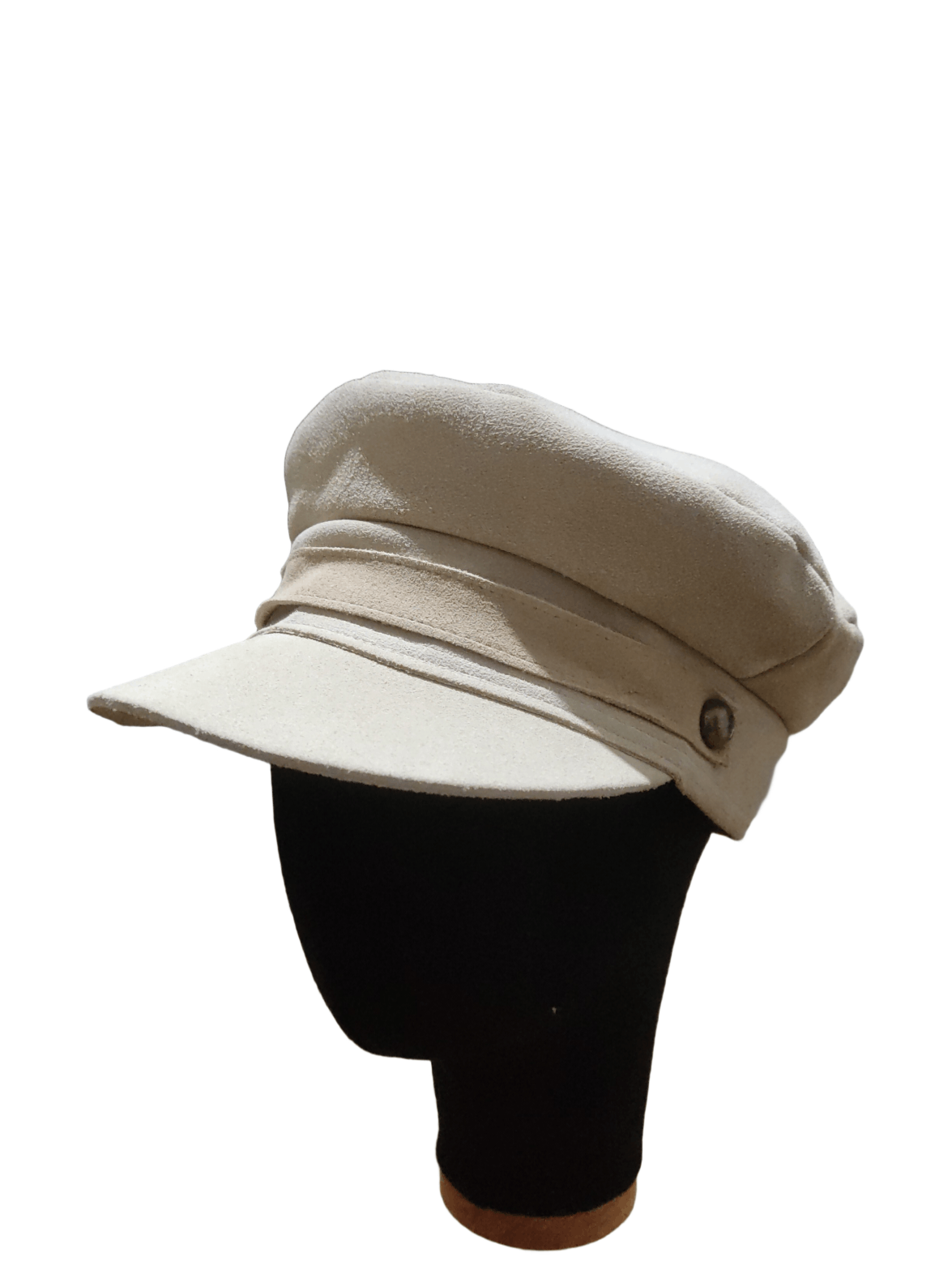 Lack of Color Lack of Color Beige Baker Boy Hat Leather Size ONE SIZE - 1 Thumbnail