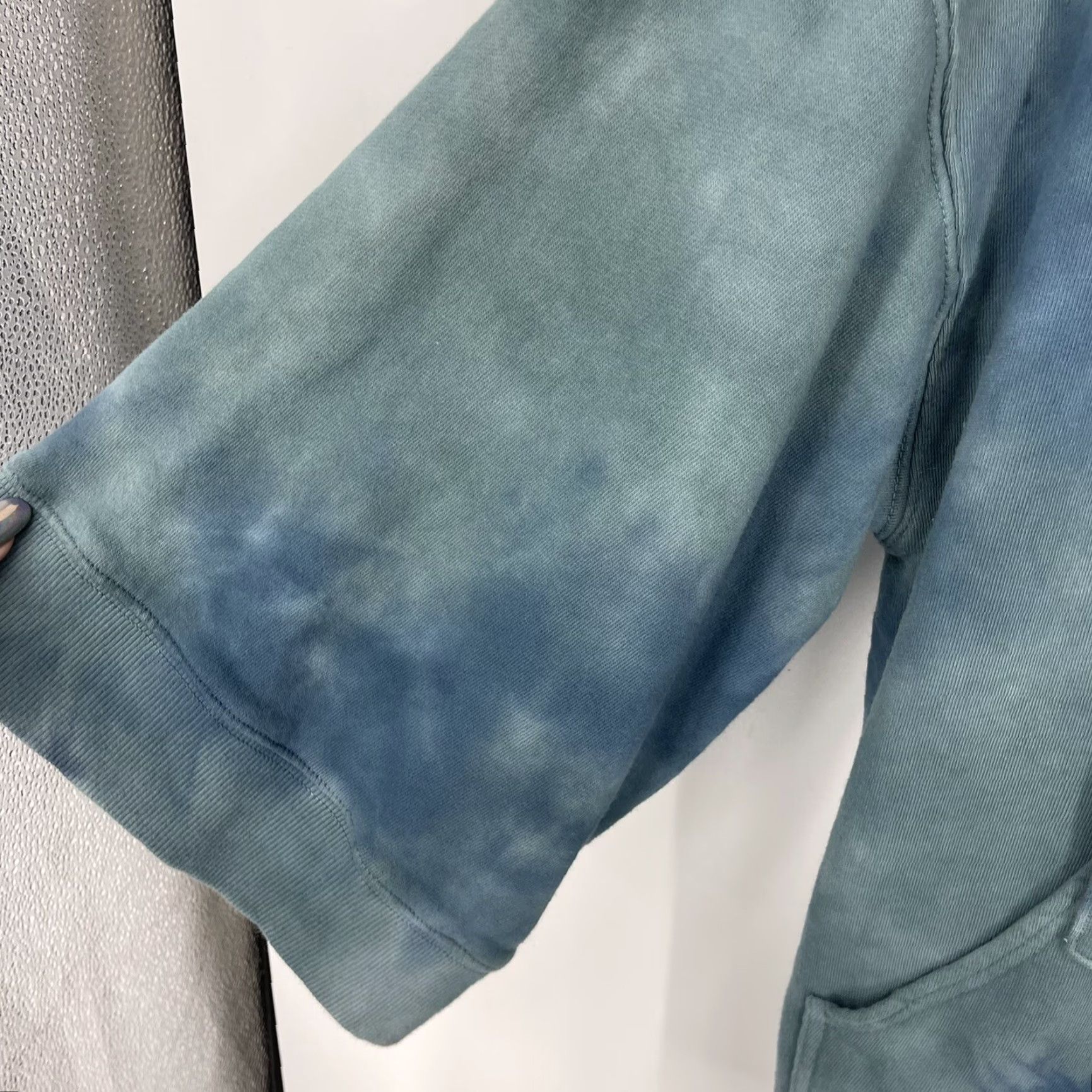 Vintage Warm NY Hoodie Sweatshirt Womens Large Blue Tie Dye Relaxed Boho Pocket 3/4 Sleeve Tunic V-Neck Casual Size L / US 10 / IT 46 - 6 Thumbnail