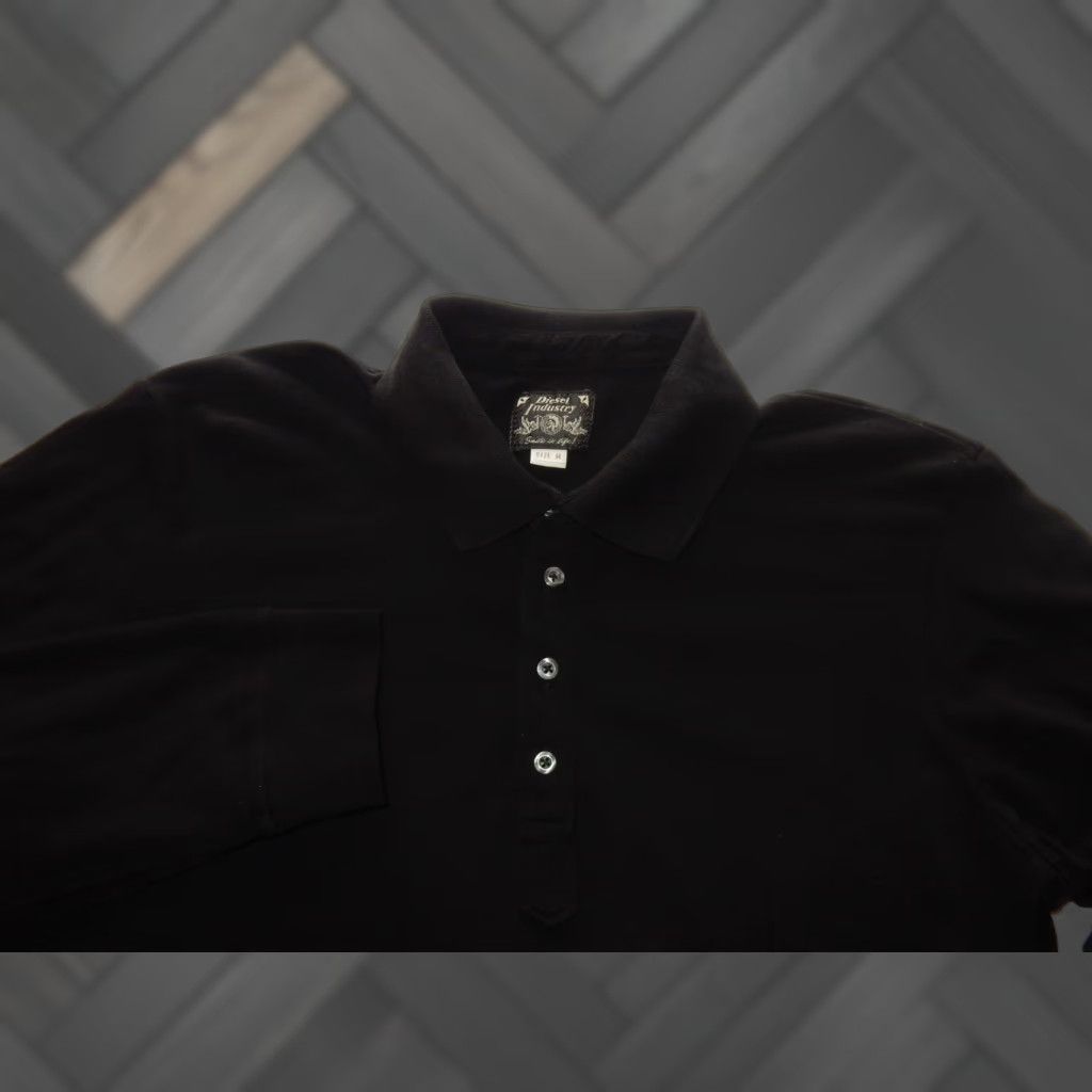 Diesel Diesel Polo Shirt Men M Black Cotton Long Sleeve Shirt Polo Mens M Black Cotton Diesel Size US M / EU 48-50 / 2 - 1 Thumbnail
