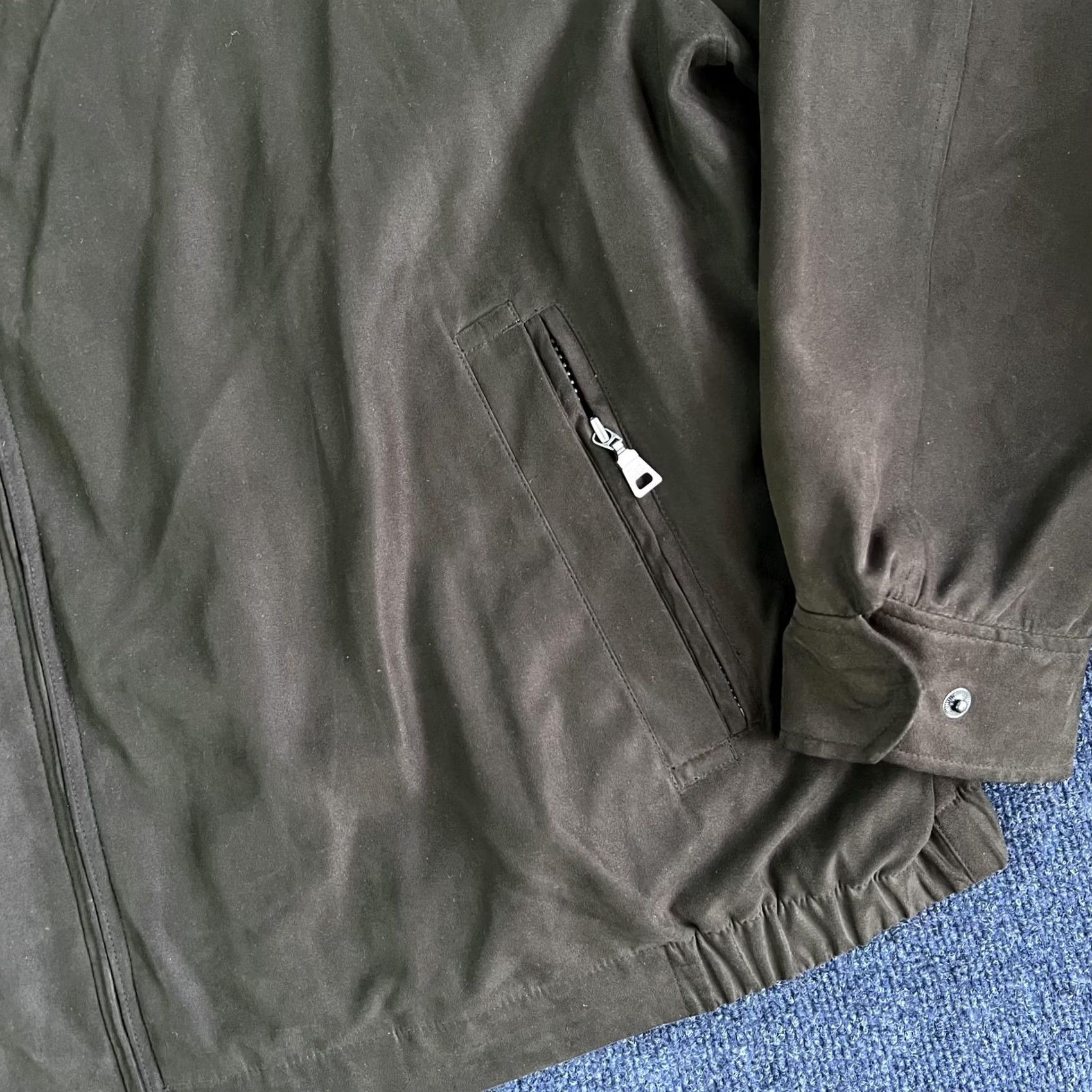 Jos. A. Bank Jos. A. Bank Jacket Mens 2XL Green Zip Front Removable Liner Lined Nylon Wool Blend Wool-Blend Removable Liner Pockets Bomber Coat Size US XXL / EU 58 / 5 - 2 Thumbnail