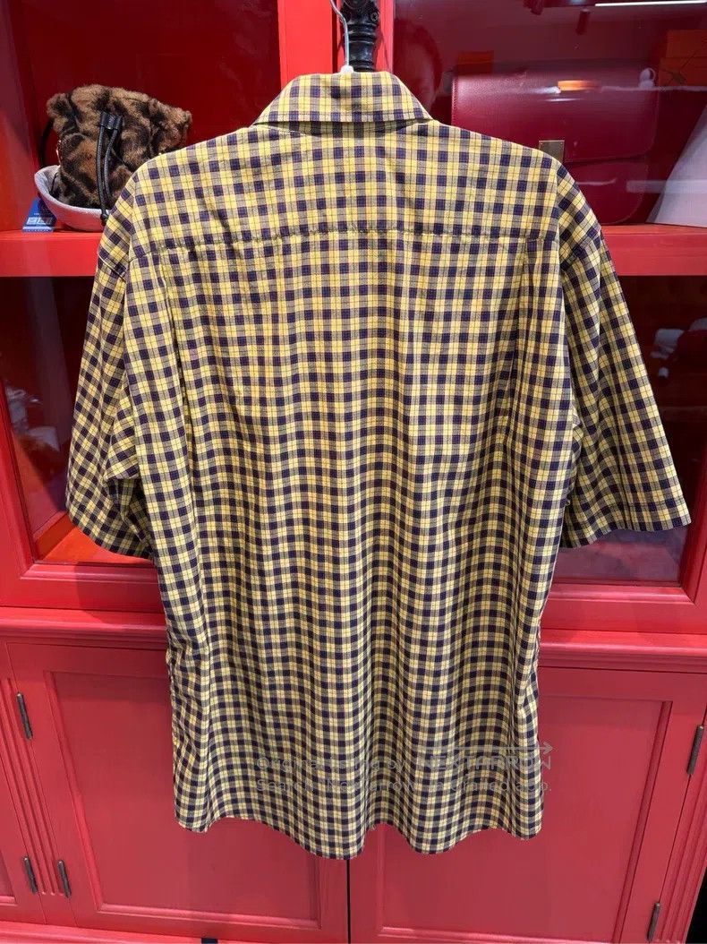 Balenciaga Balenciaga size 37 Gingham Short Sleeve Shirt Size US S / EU 44-46 / 1 - 2 Thumbnail