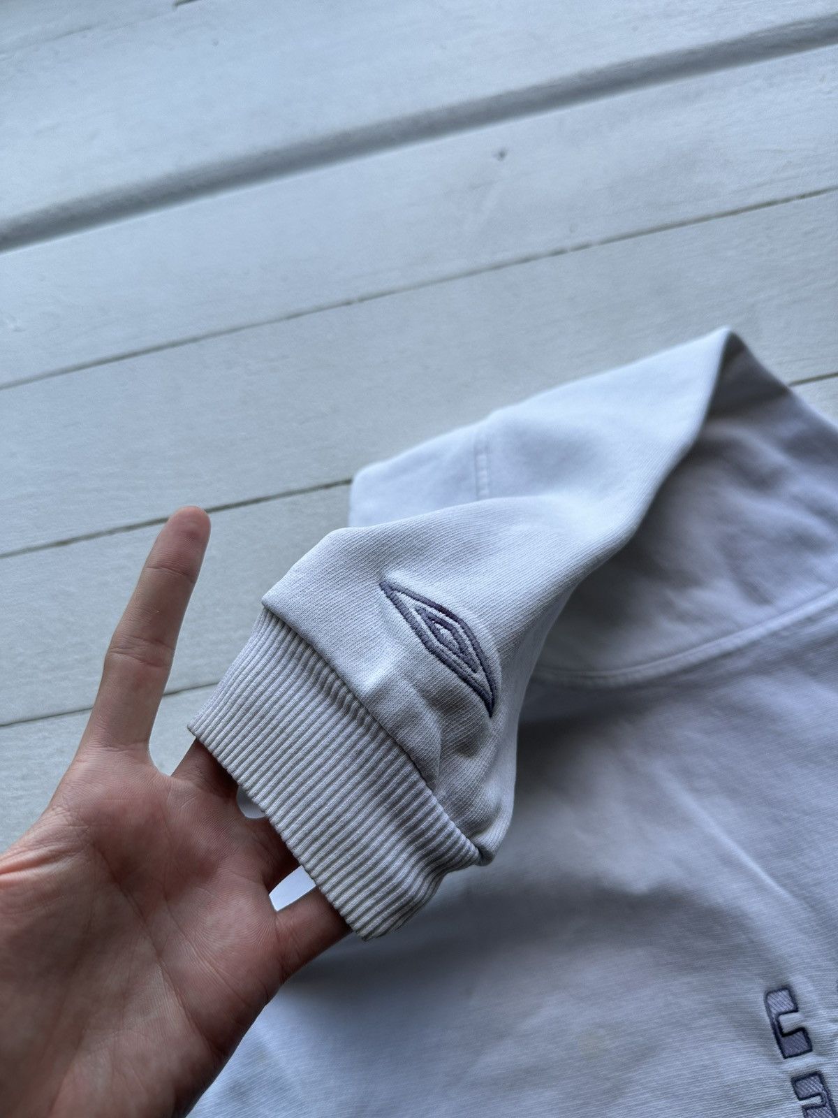 Umbro × Vintage 🚨90s UMBRO Big Logo WHITE Oversized Sweatshirt y2k rare Size US M / EU 48-50 / 2 - 10 Thumbnail