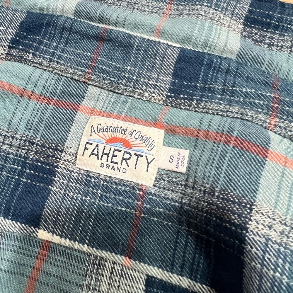 Faherty Faherty Surf Flannel Organic Cotton Beachwear Workwear Fish Size US S / EU 44-46 / 1 - 4 Thumbnail