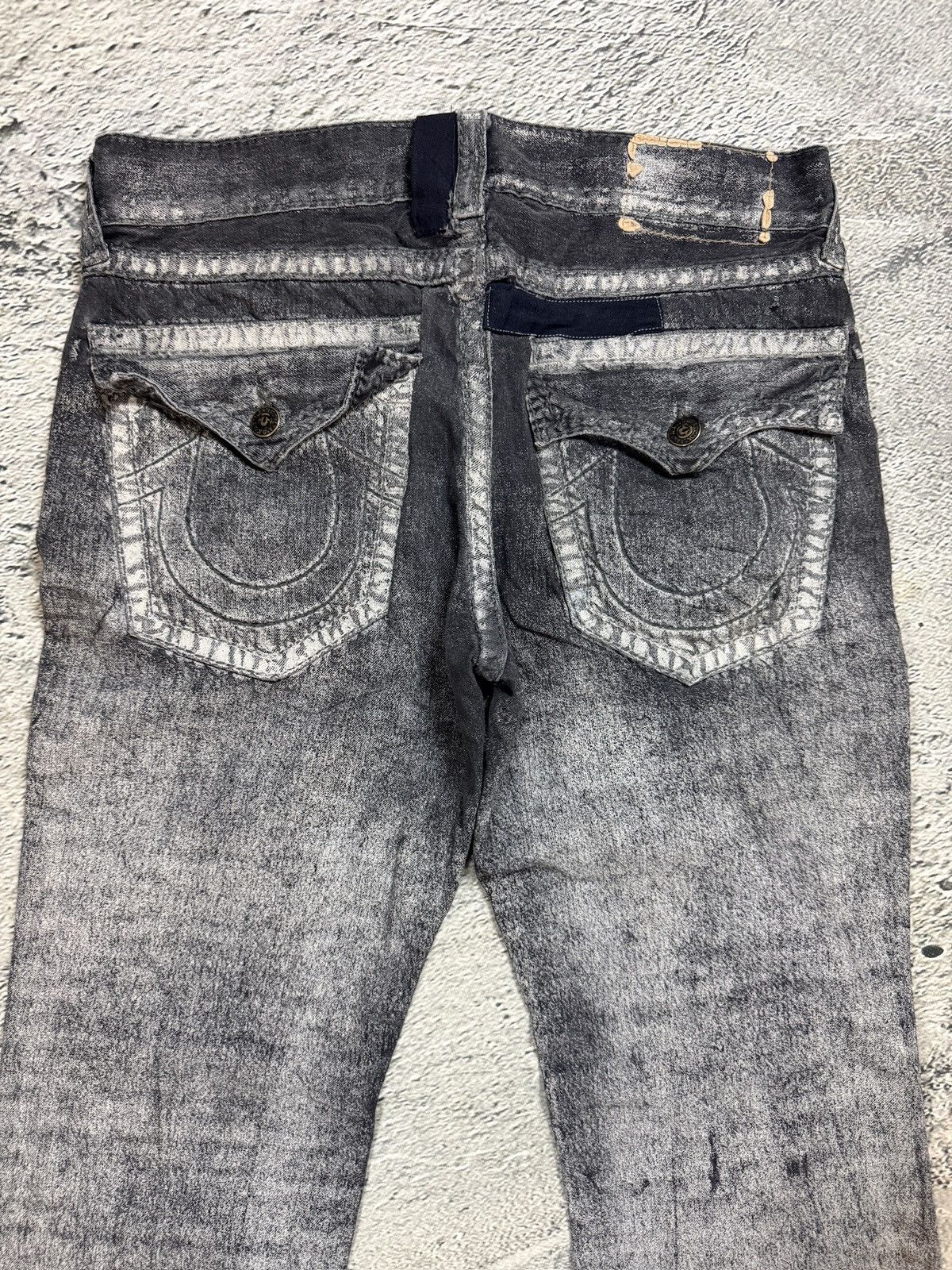 True Religion True Religion black dark grey black painted jeans Ricky Size US 34 / EU 50 - 2 Thumbnail