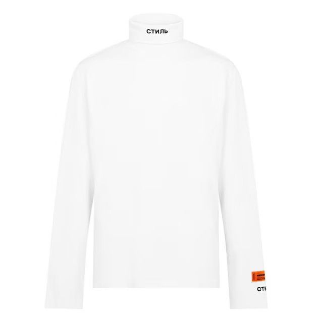 o1g2r1mq0524 Long Sleeve Roll Neck T-Shirts in White