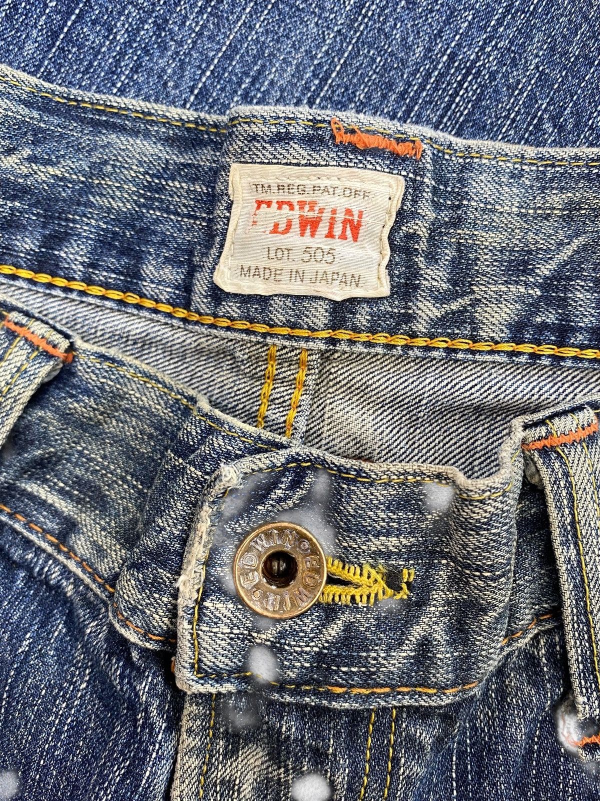Edwin Edwin Faded Wash Ripped Style Flare Jeans Size US 32 / EU 48 - 10 Thumbnail