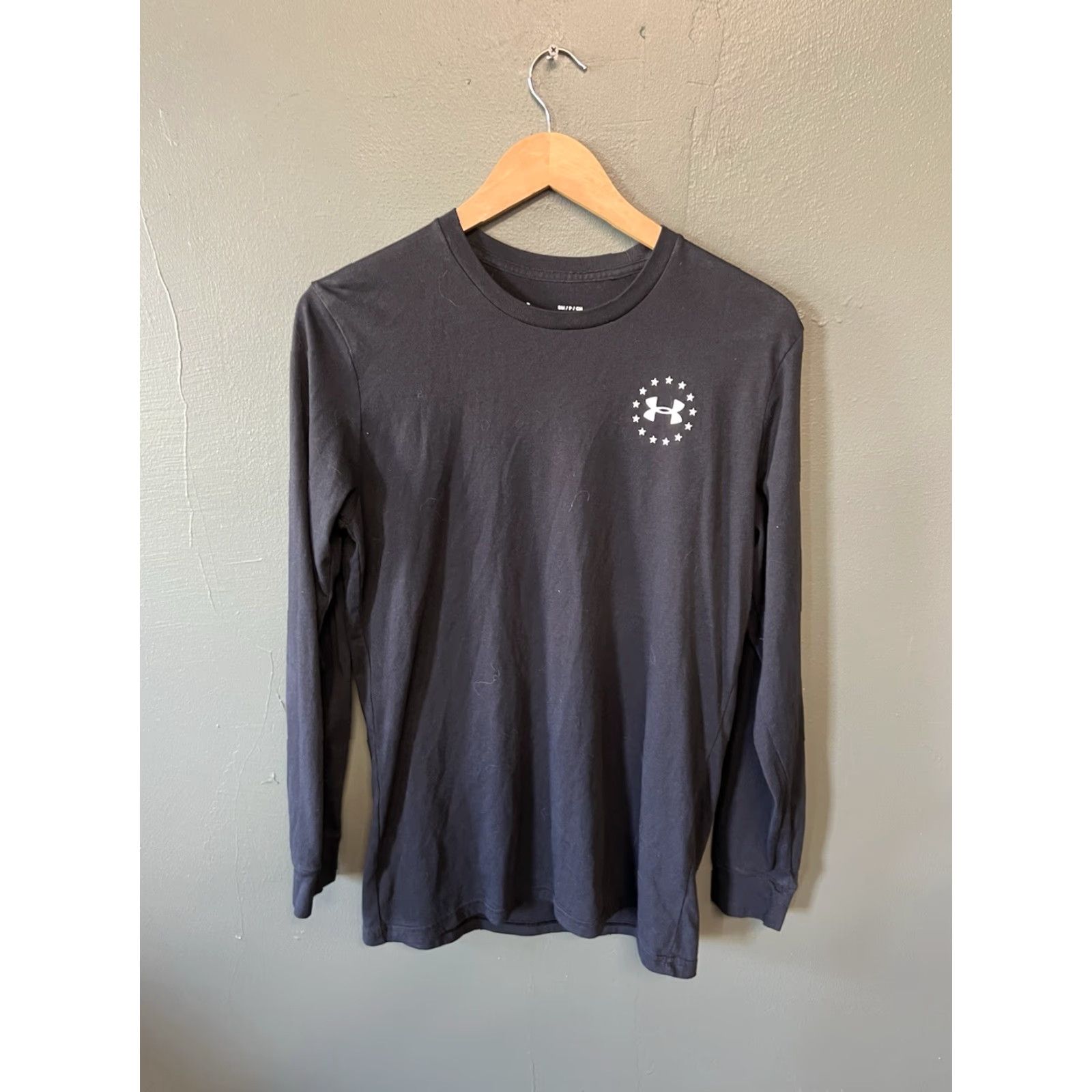 Under Armour Under Armour Mens Black Long Sleeve T-Shirt Size S Military Theme Pullover Shirt Size US S / EU 44-46 / 1 - 2 Thumbnail