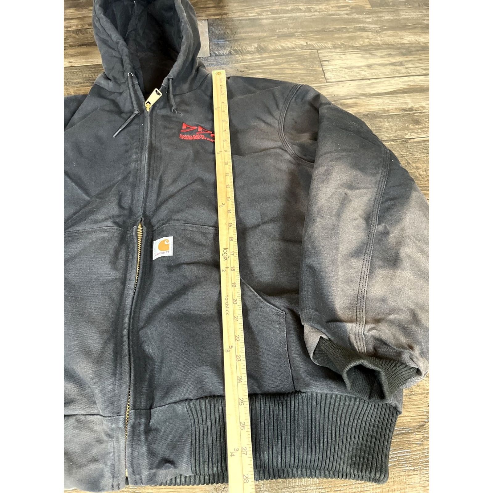 Carhartt Vintage Carhartt Hooded Jacket Quilt Lined Mens XL Black J140 Blk Faded 90s Workwear Quilted Hooded Regular Coat/JACKET Size US XL / EU 56 / 4 - 2 Thumbnail