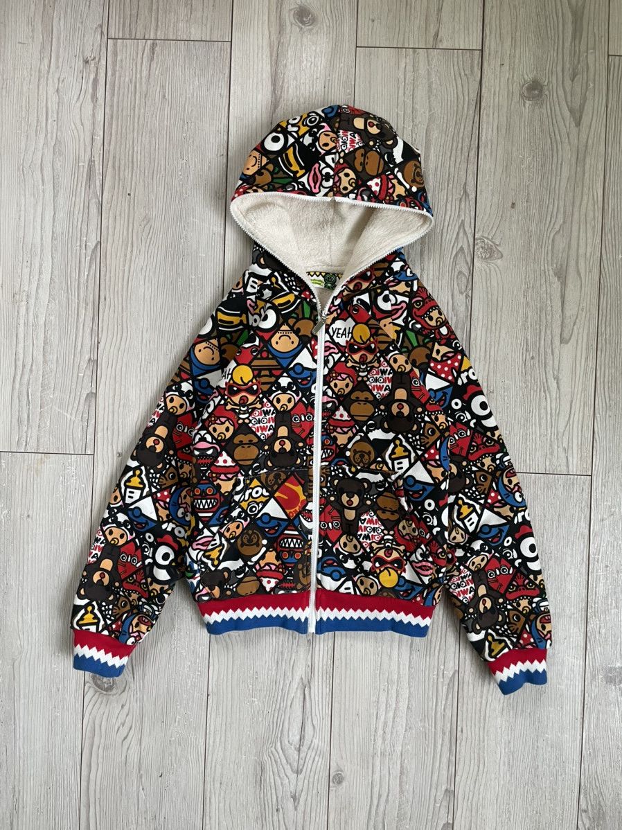Japanese Brand × Vintage Y2K Hoodie Full Zip Bape Baby Milo Style Size US S / EU 44-46 / 1 - 4 Thumbnail