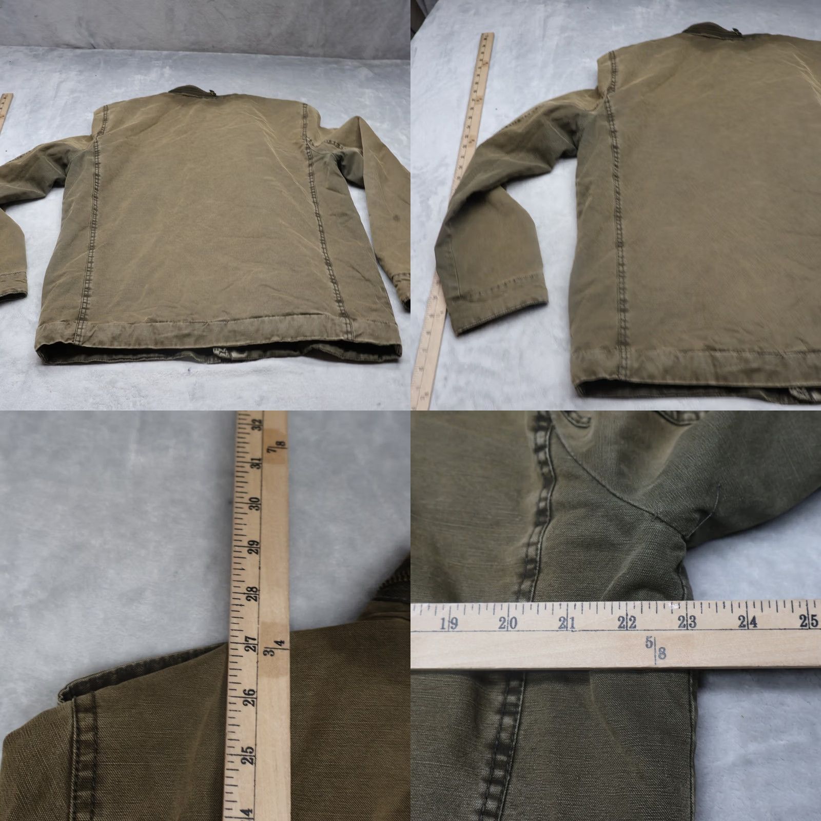 Levi's Levis Jacket Mens Medium Brown Washed Canvas Full Zip Rugged Military Field Size US M / EU 48-50 / 2 - 8 Thumbnail