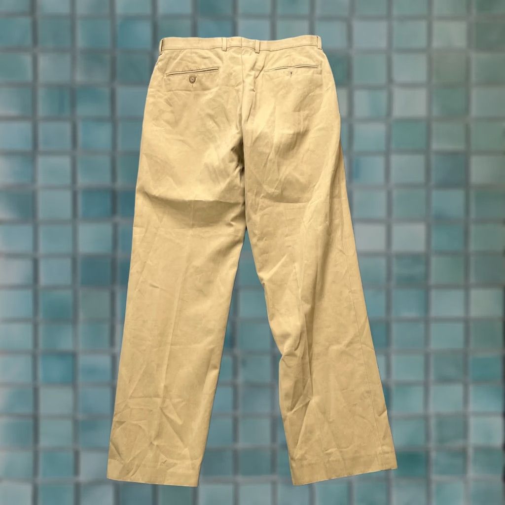 J.Crew VINTAGE J.CREW PANTS Mens 32x32 Brown Dress Straight Leg Cotton Business Formal Pants Size US 32 / EU 48 - 1 Thumbnail