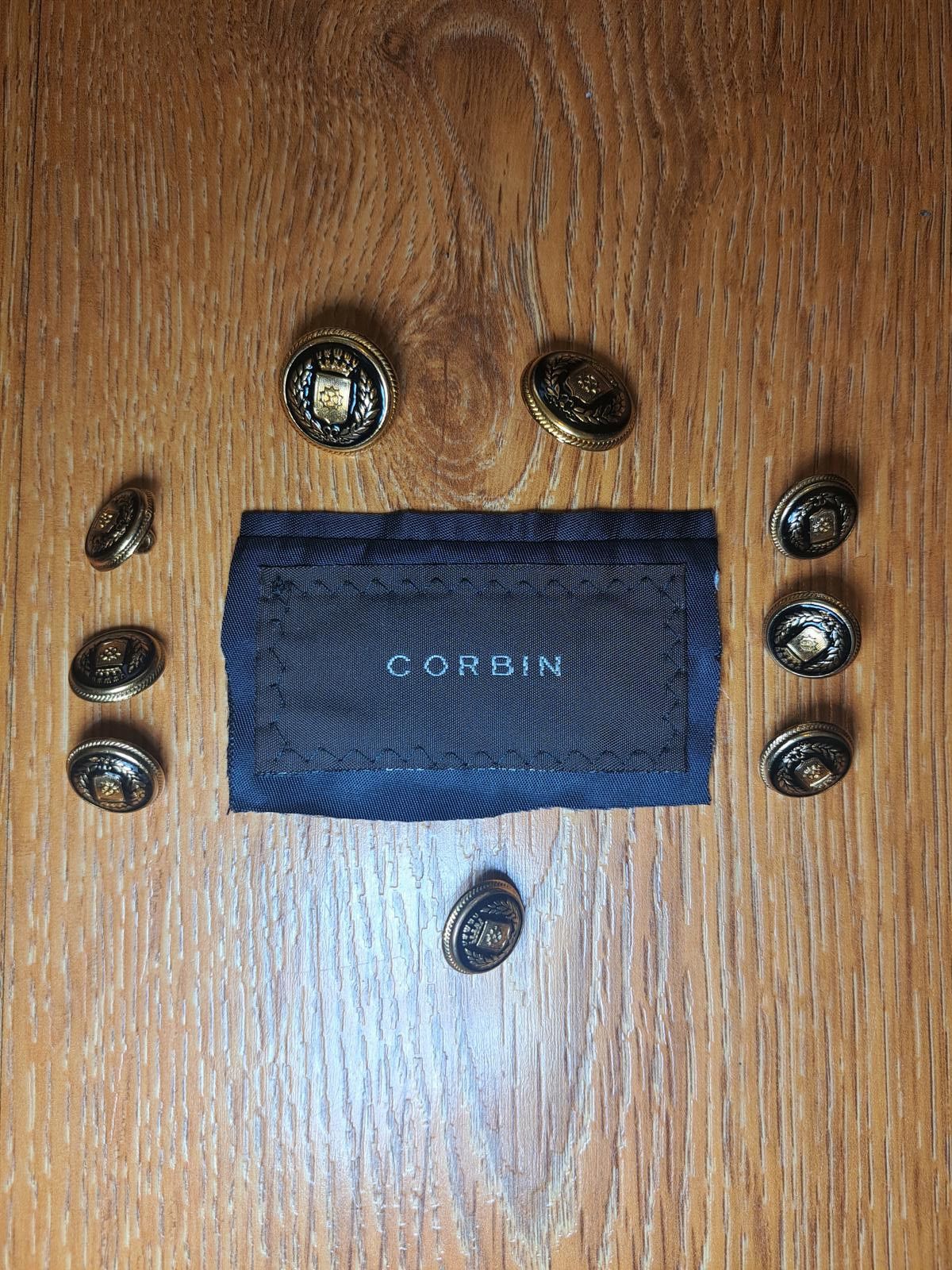 Corbin Corbin Blazer Buttons Gold Blue Crest 9 Pieces Size ONE SIZE - 1 Preview
