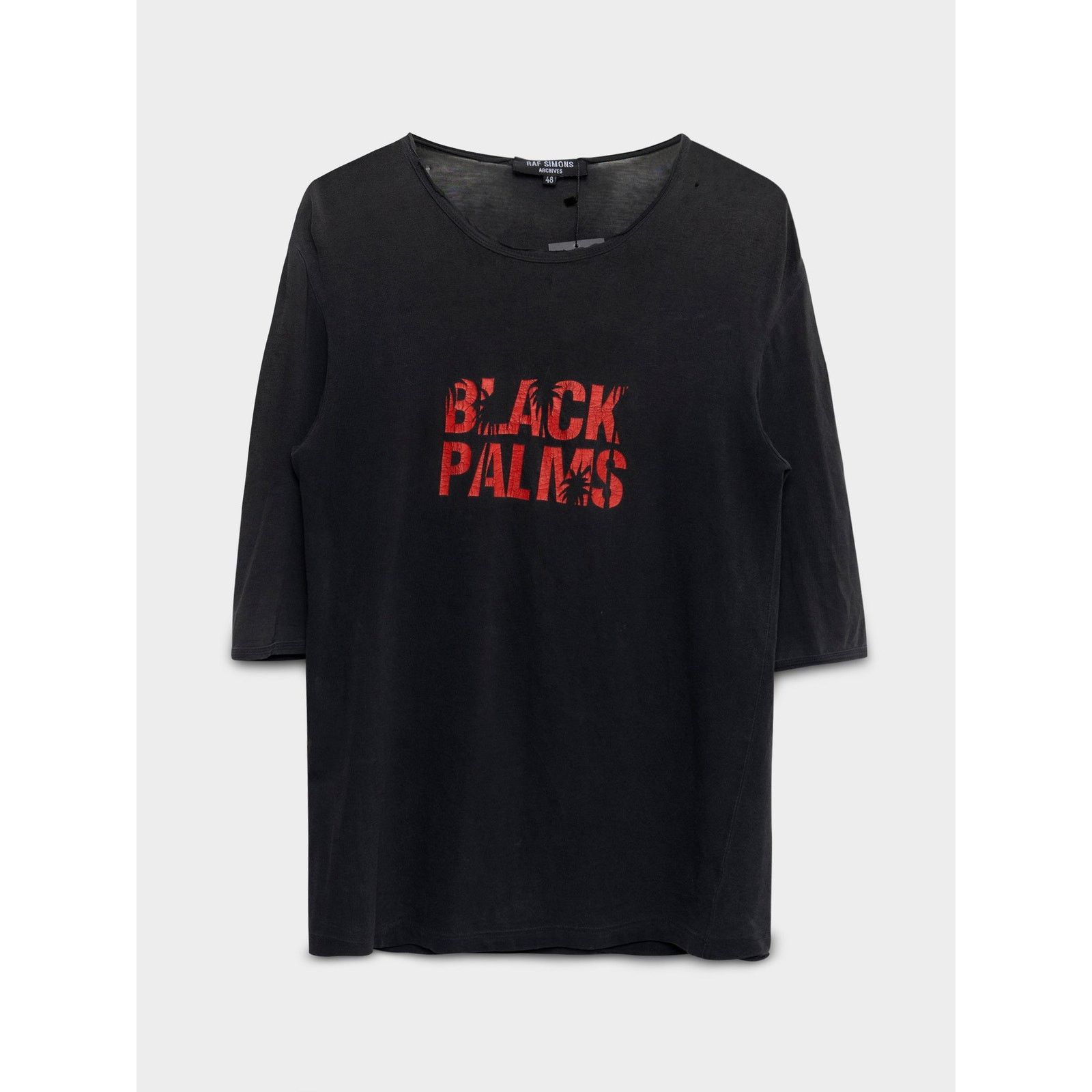 Raf Simons SS98 Black Palms T-Shirt Size US M / EU 48-50 / 2 - 1 Thumbnail