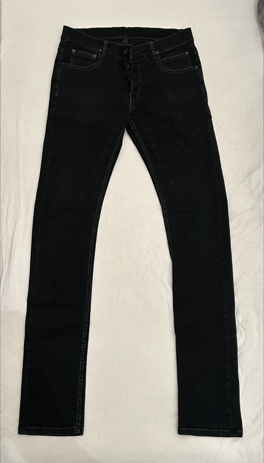 Rick Owens Drkshdw Rick Owens drkshdw wax denim Size US 30 / EU 46 - 1 Thumbnail