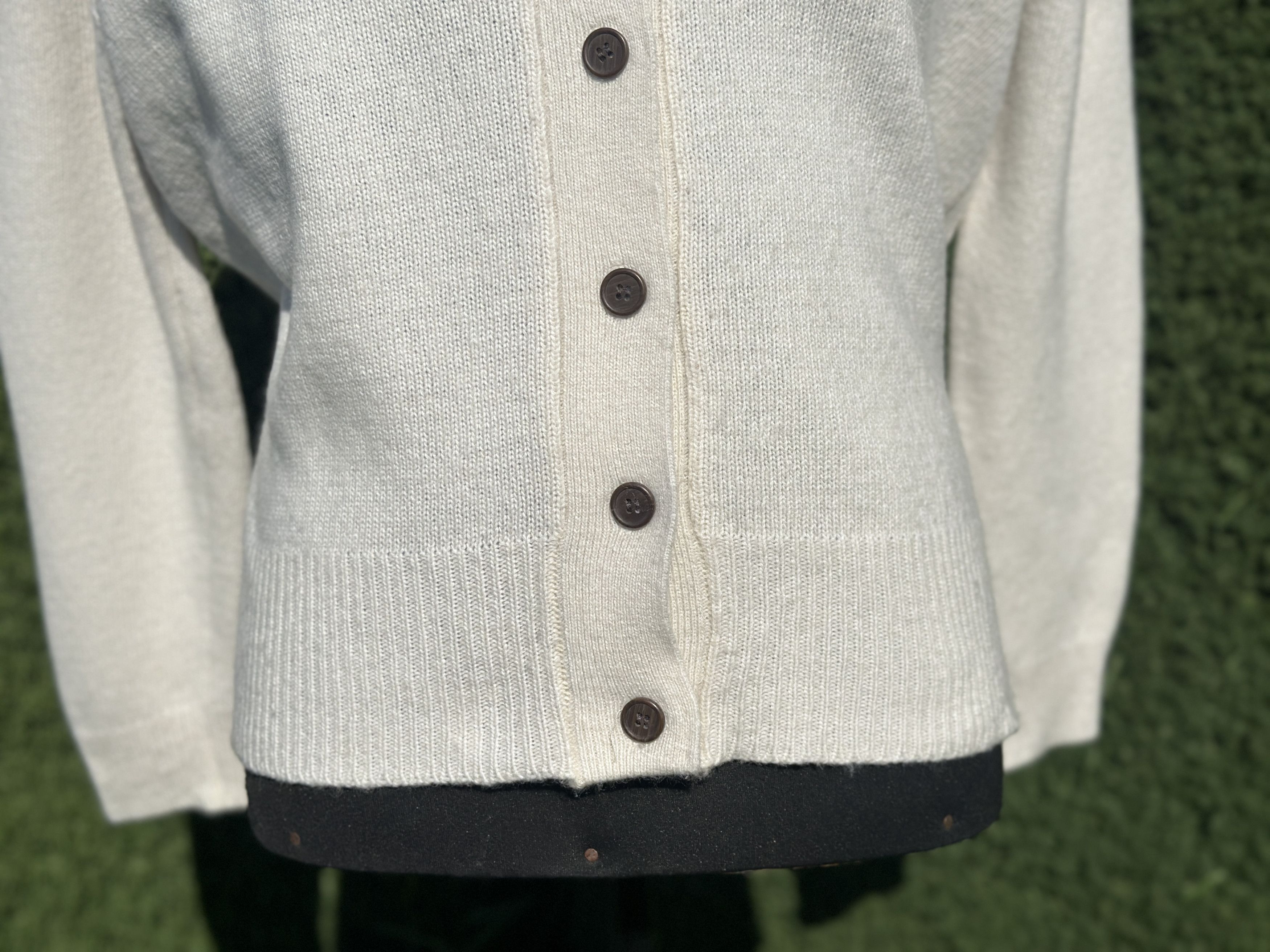 Other Oversize Jenni Kayne Cashmere Colette Cardigan Beige Size L Size L / US 10 / IT 46 - 4 Thumbnail