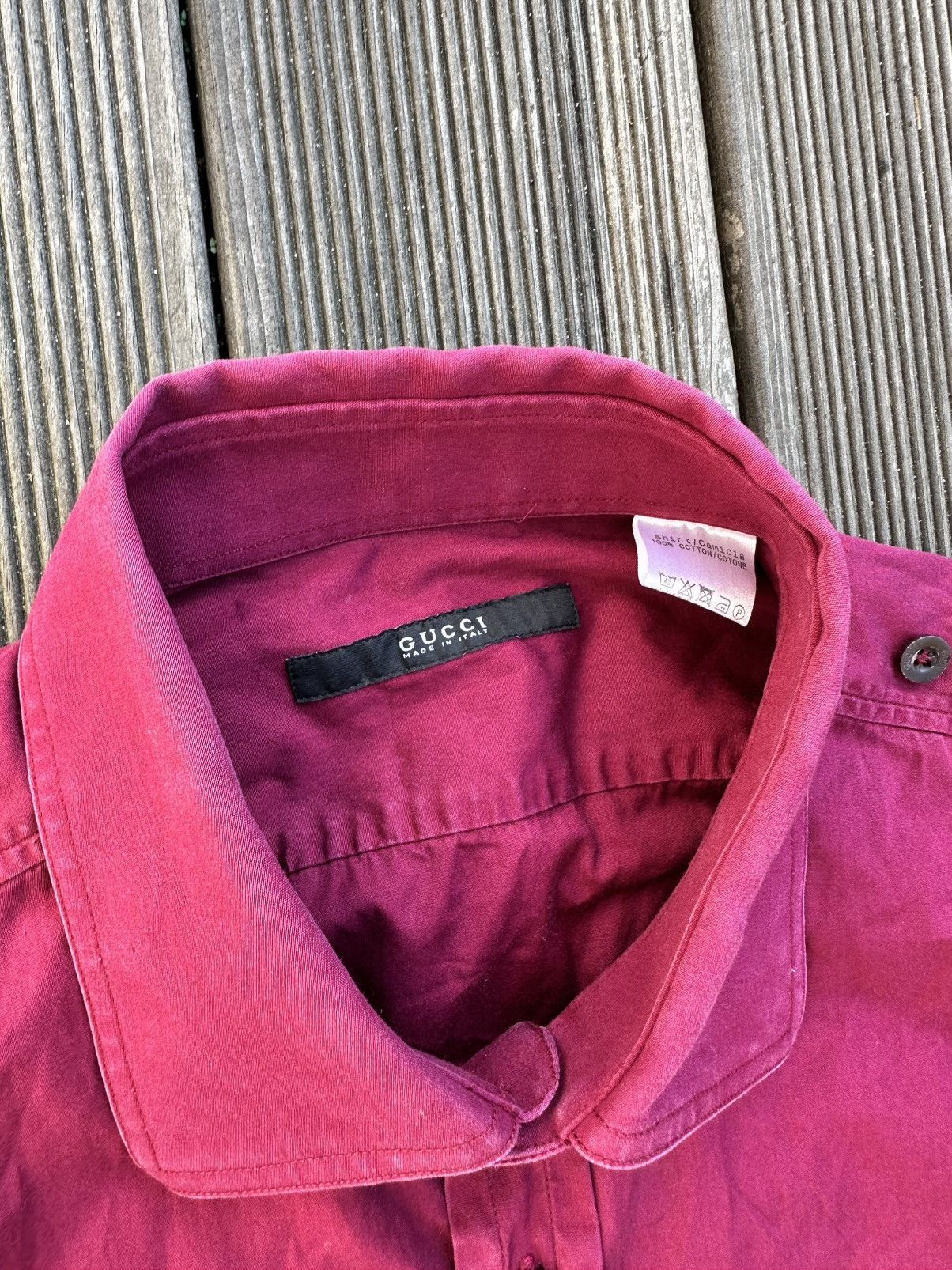 Gucci Gucci Red Shirt Button Up Luxury Designer Size US S / EU 44-46 / 1 - 2 Thumbnail