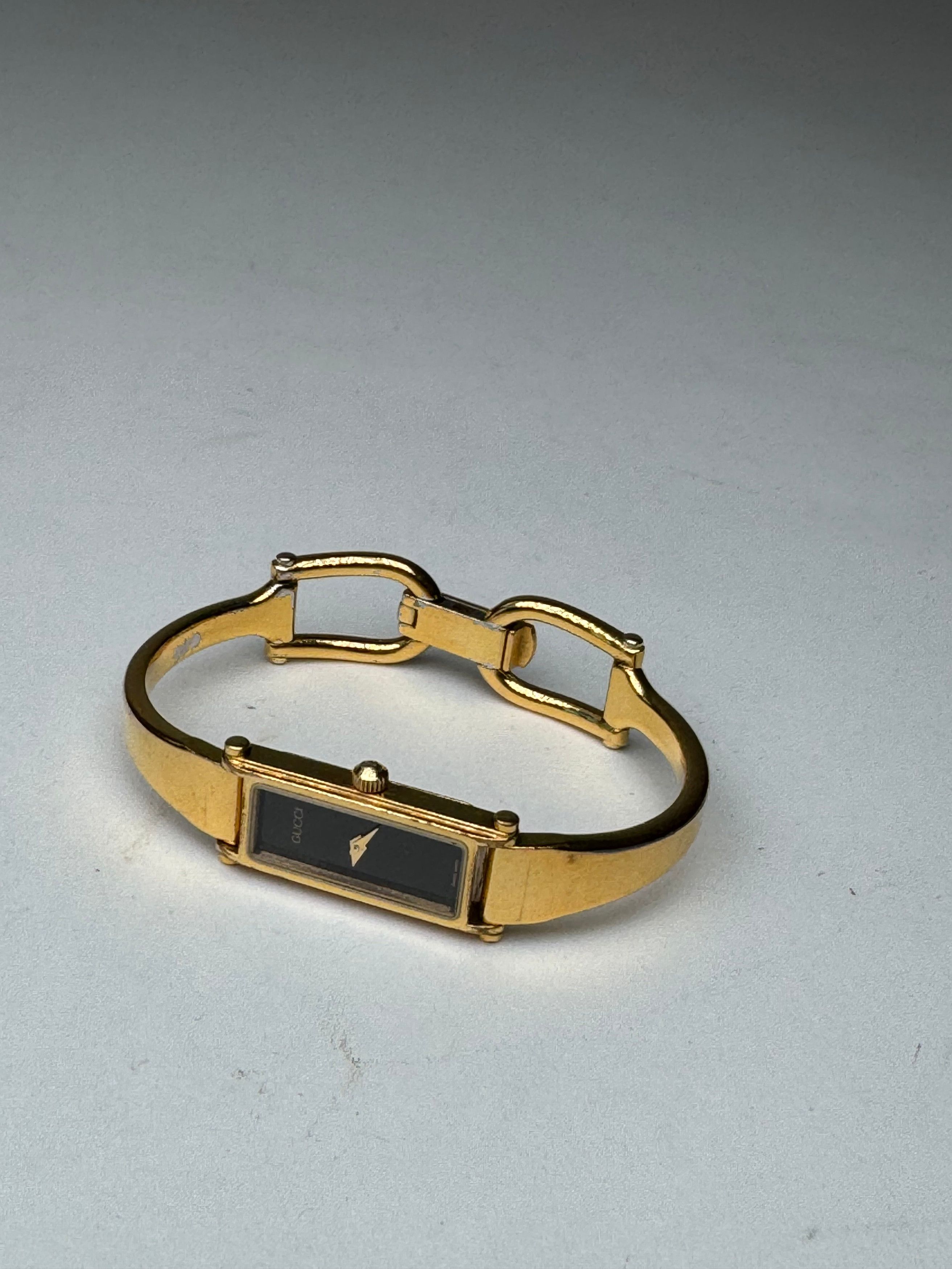 Gucci Vintage Horsebit Steel Watch golden Size ONE SIZE - 1 Thumbnail
