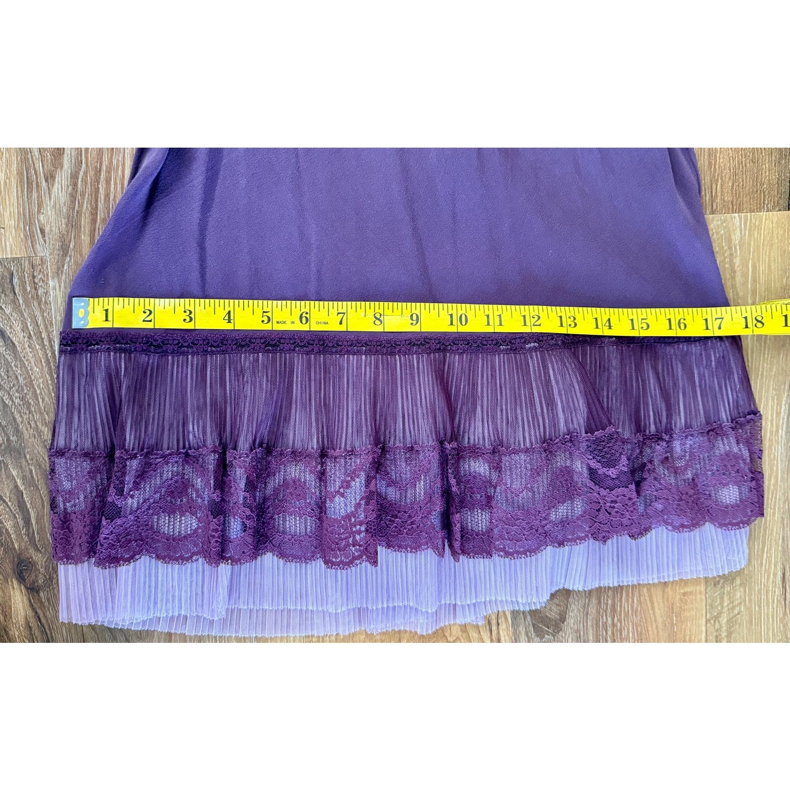 Victoria's Secret Vintage Victoria Secret Silk Nylon Purple Pink Slip Dress Size ONE SIZE - 5 Thumbnail